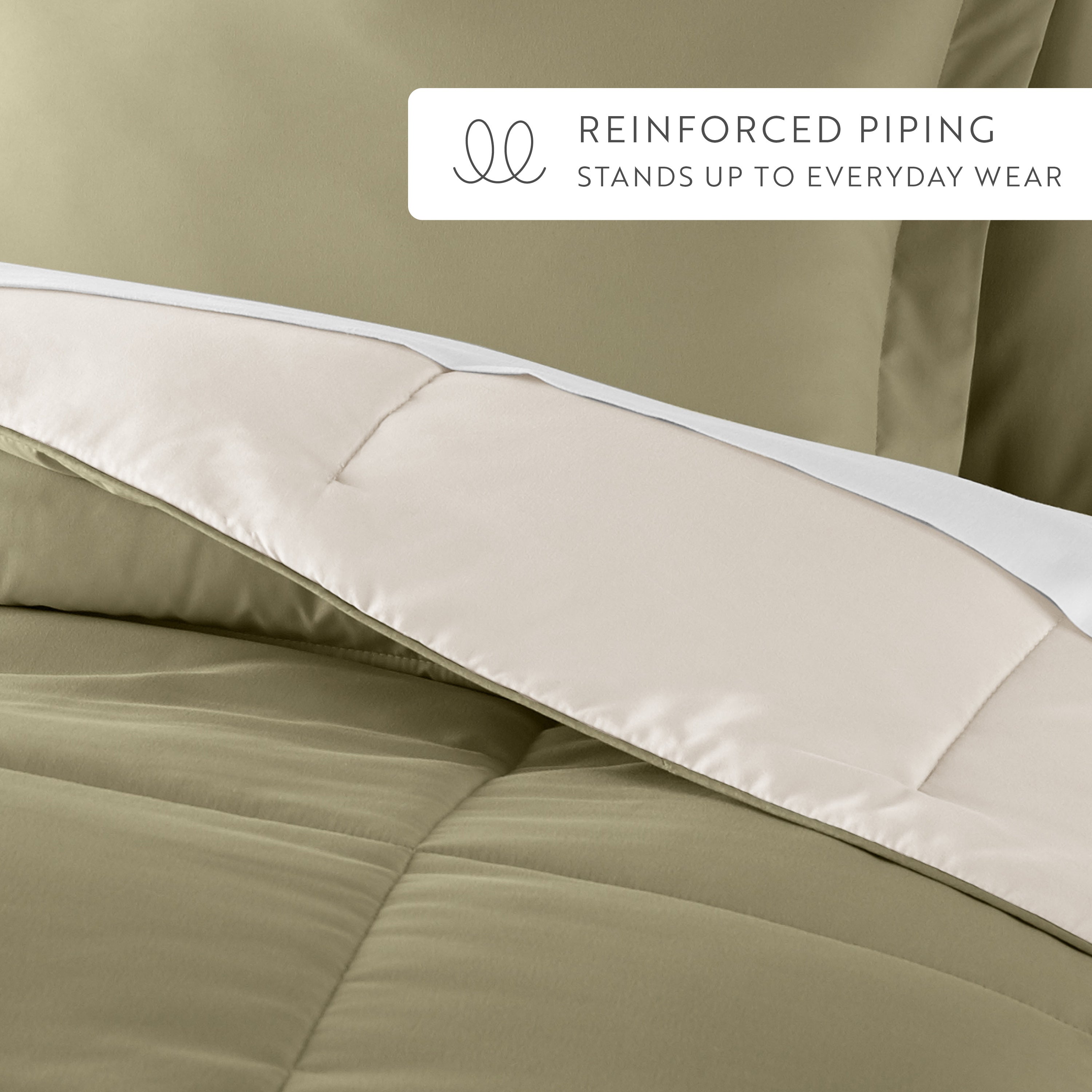 Lightweight All Season Reversible Down-Alternative Comforter Set