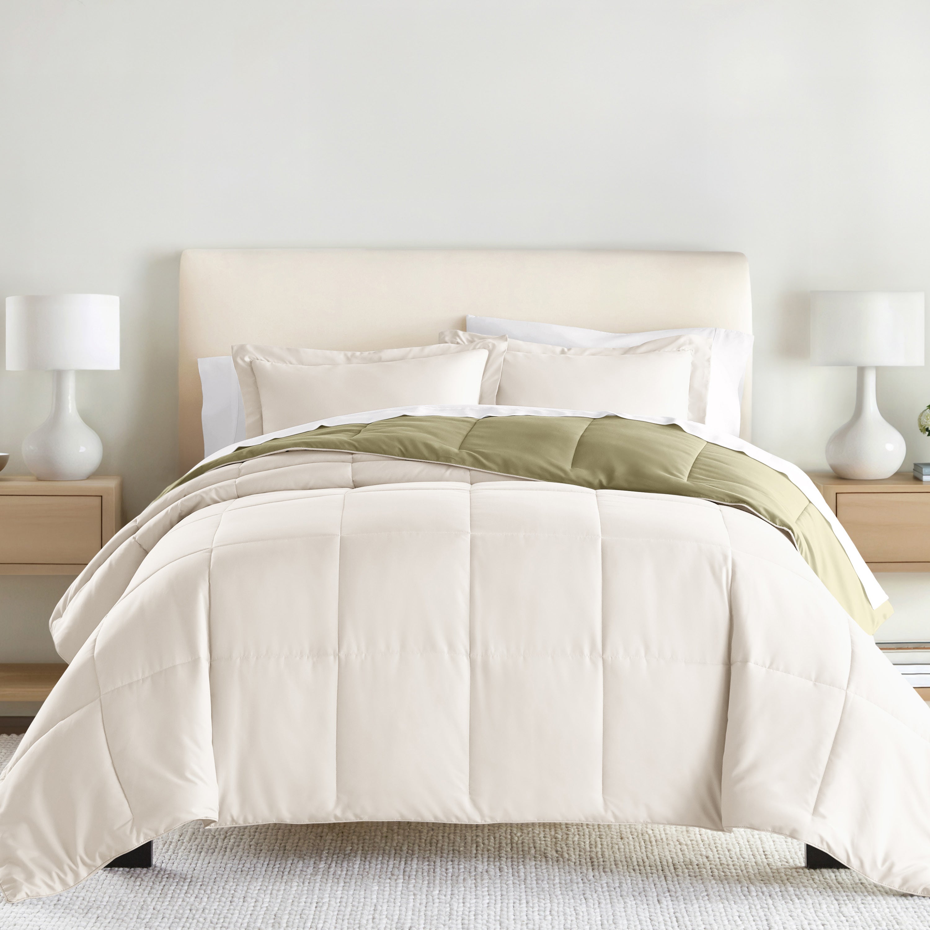 Lightweight All Season Reversible Down-Alternative Comforter Set