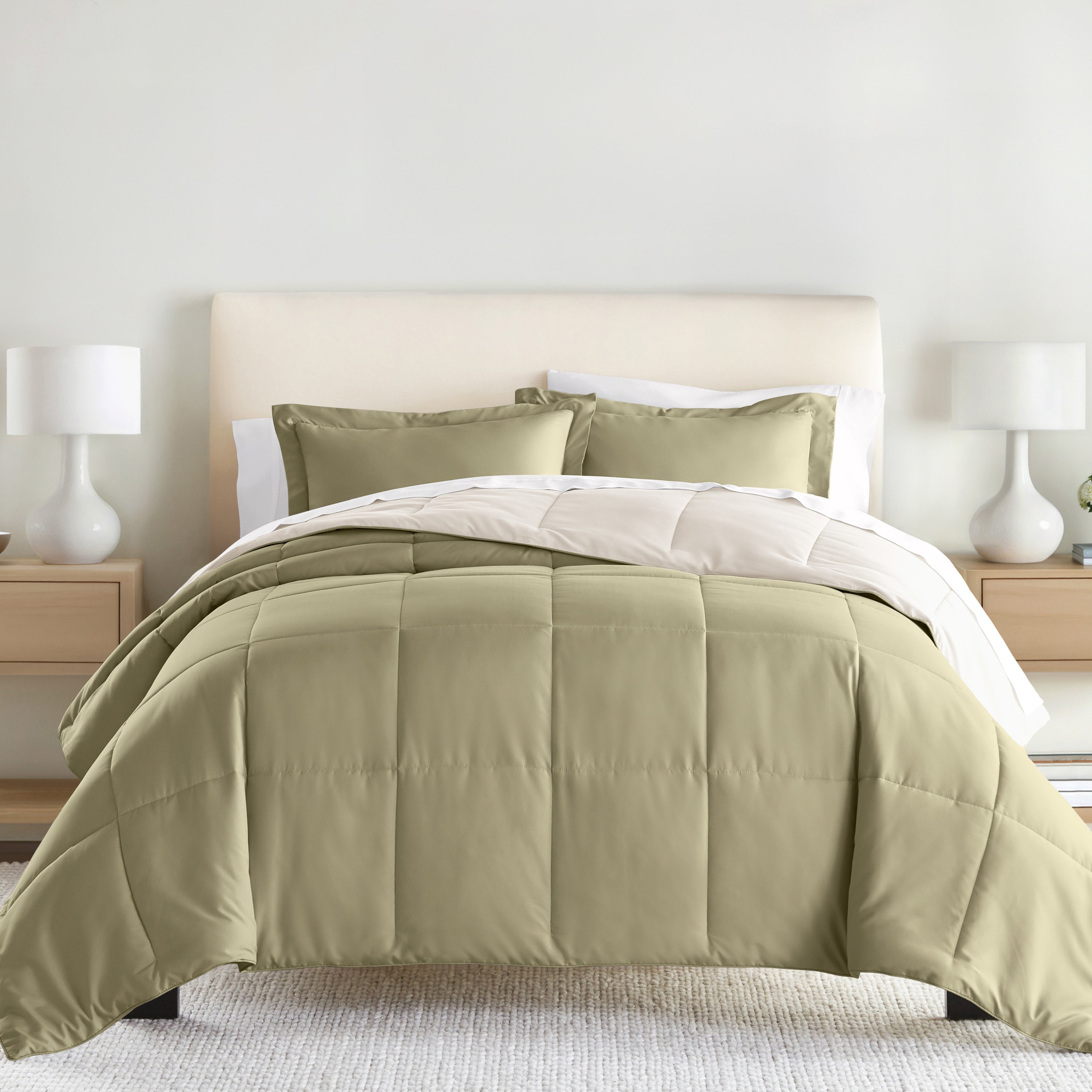 Lightweight All Season Reversible Down-Alternative Comforter Set