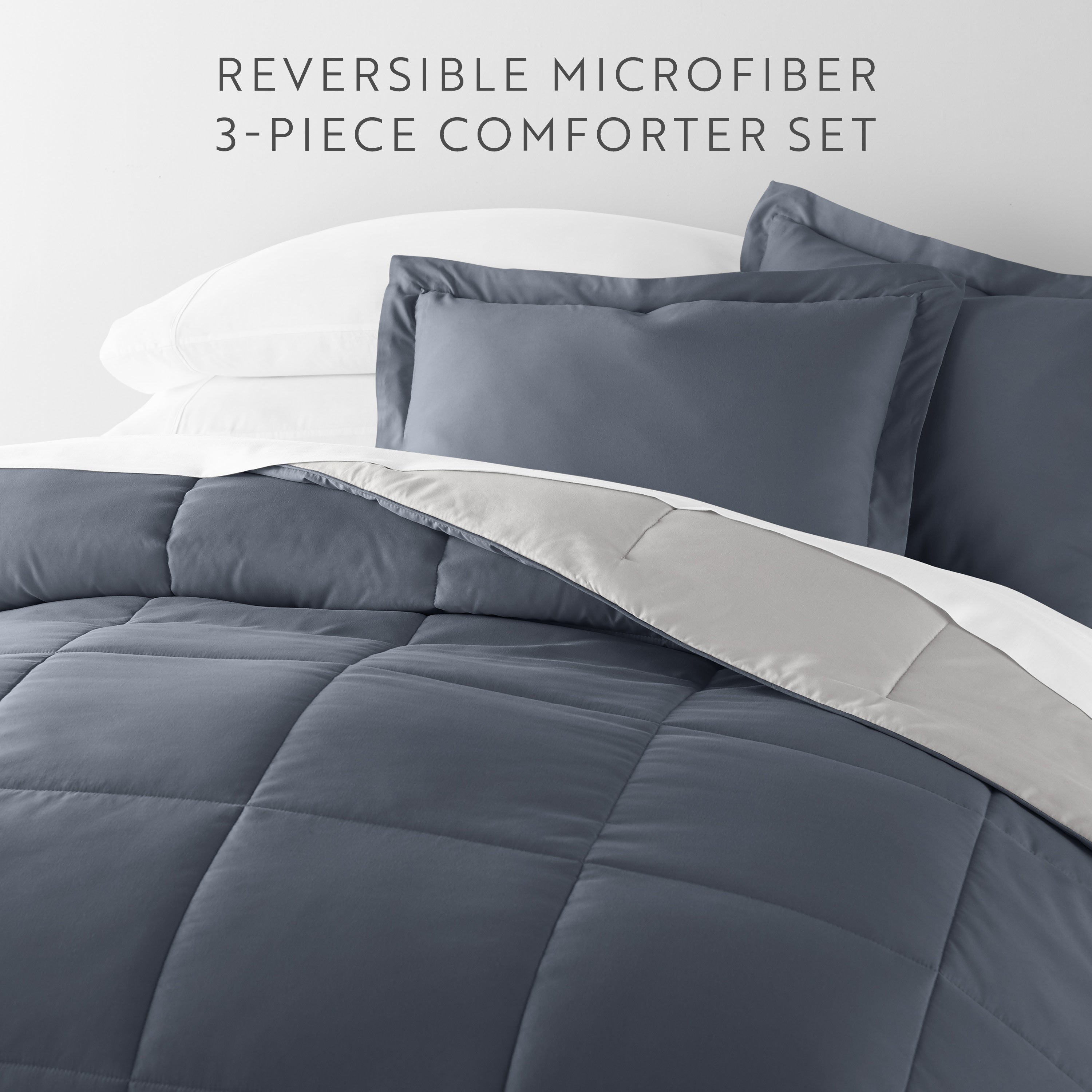 Lightweight All Season Reversible Down-Alternative Comforter Set
