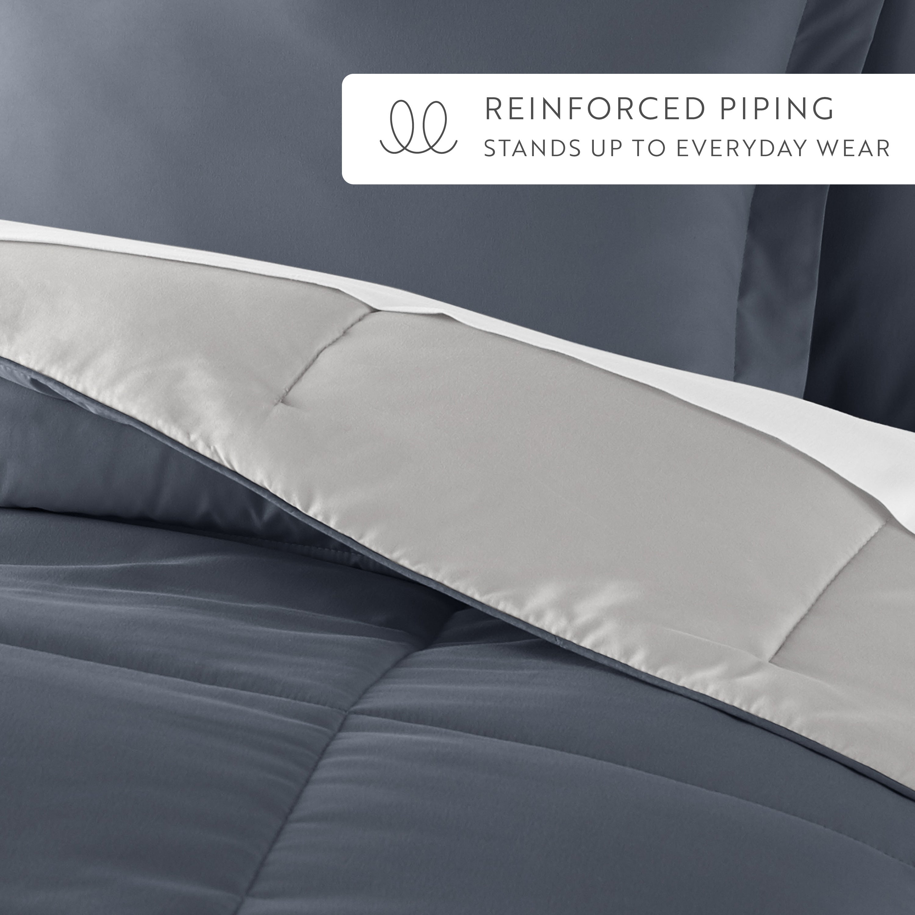 Lightweight All Season Reversible Down-Alternative Comforter Set