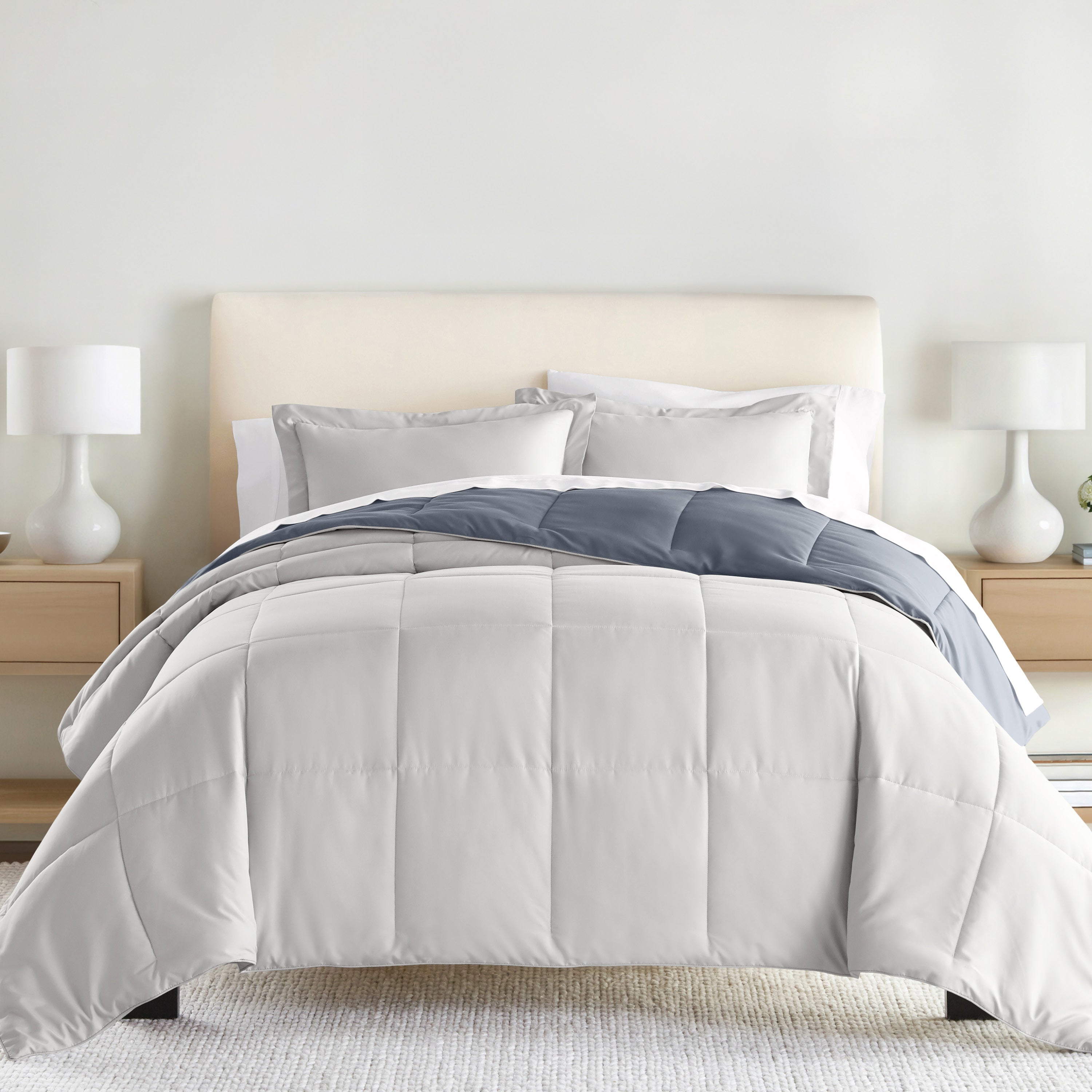 Lightweight All Season Reversible Down-Alternative Comforter Set