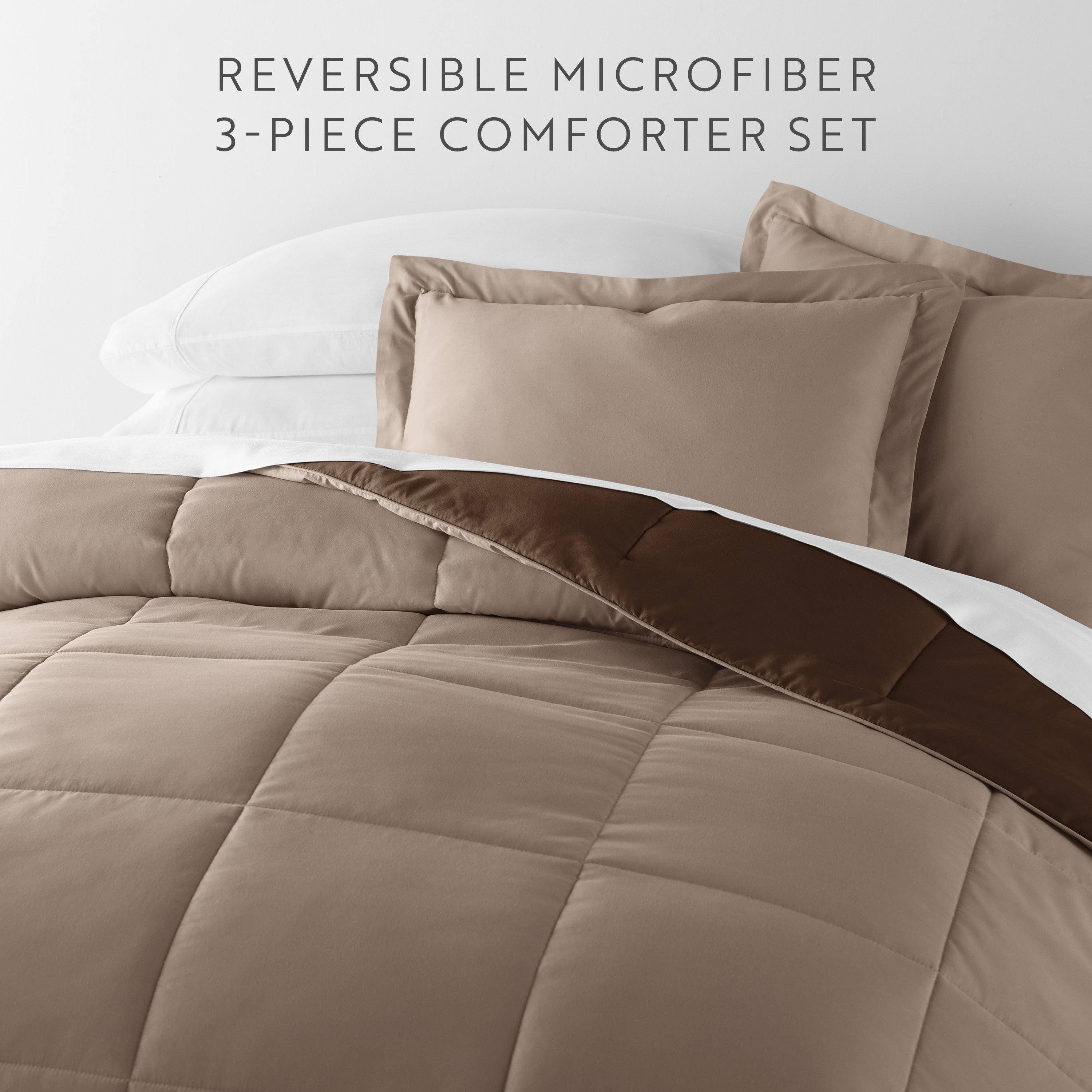 Lightweight All Season Reversible Down-Alternative Comforter Set