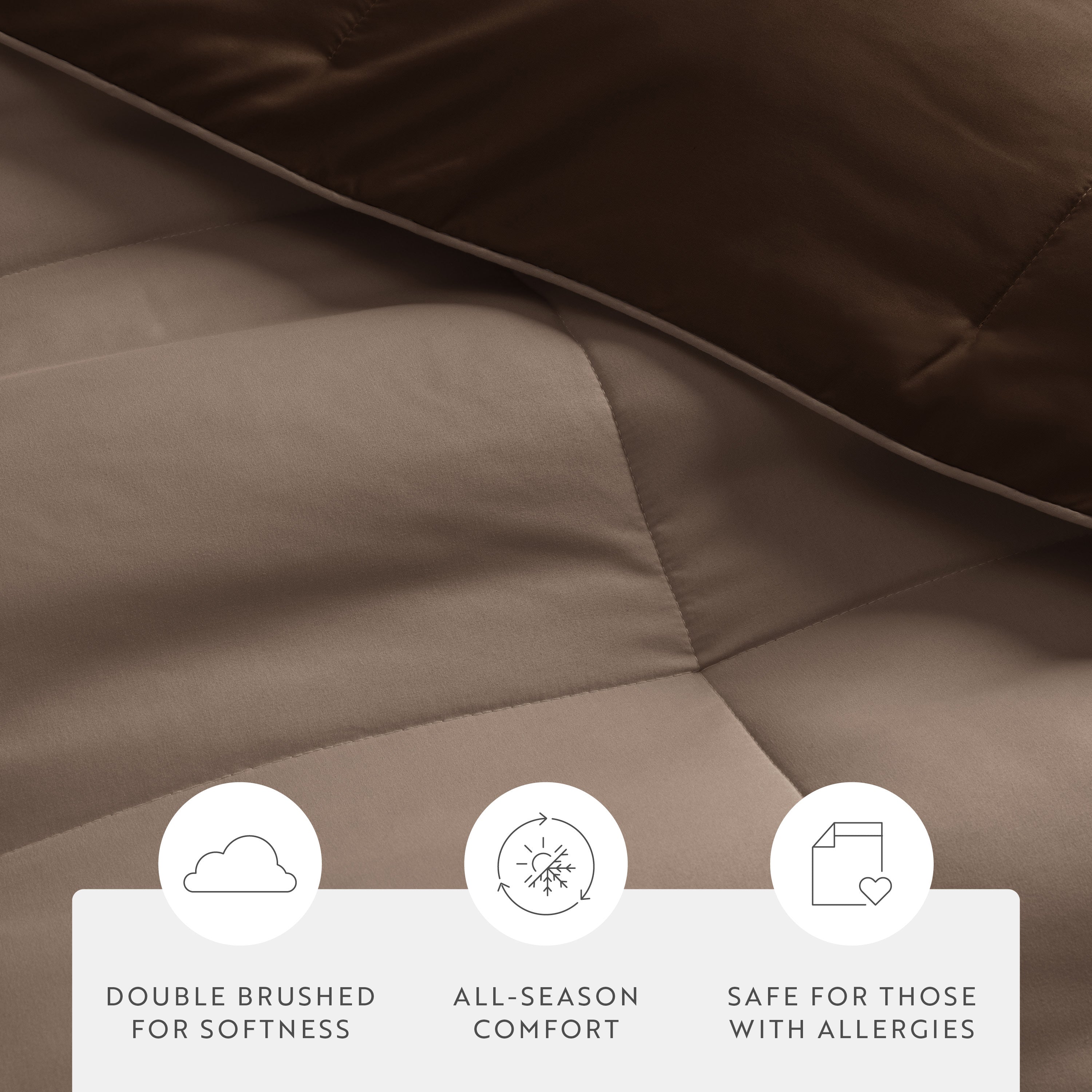 Lightweight All Season Reversible Down-Alternative Comforter Set