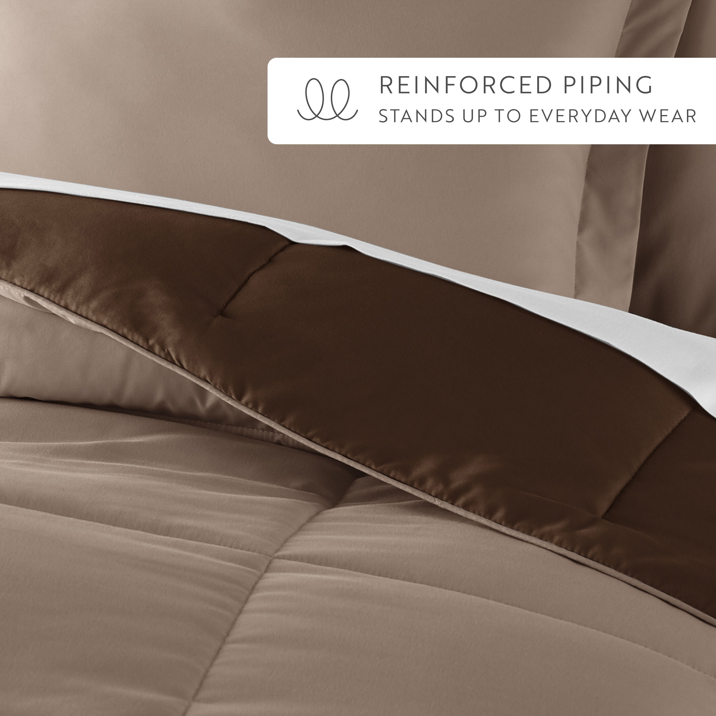 Lightweight All Season Reversible Down-Alternative Comforter Set