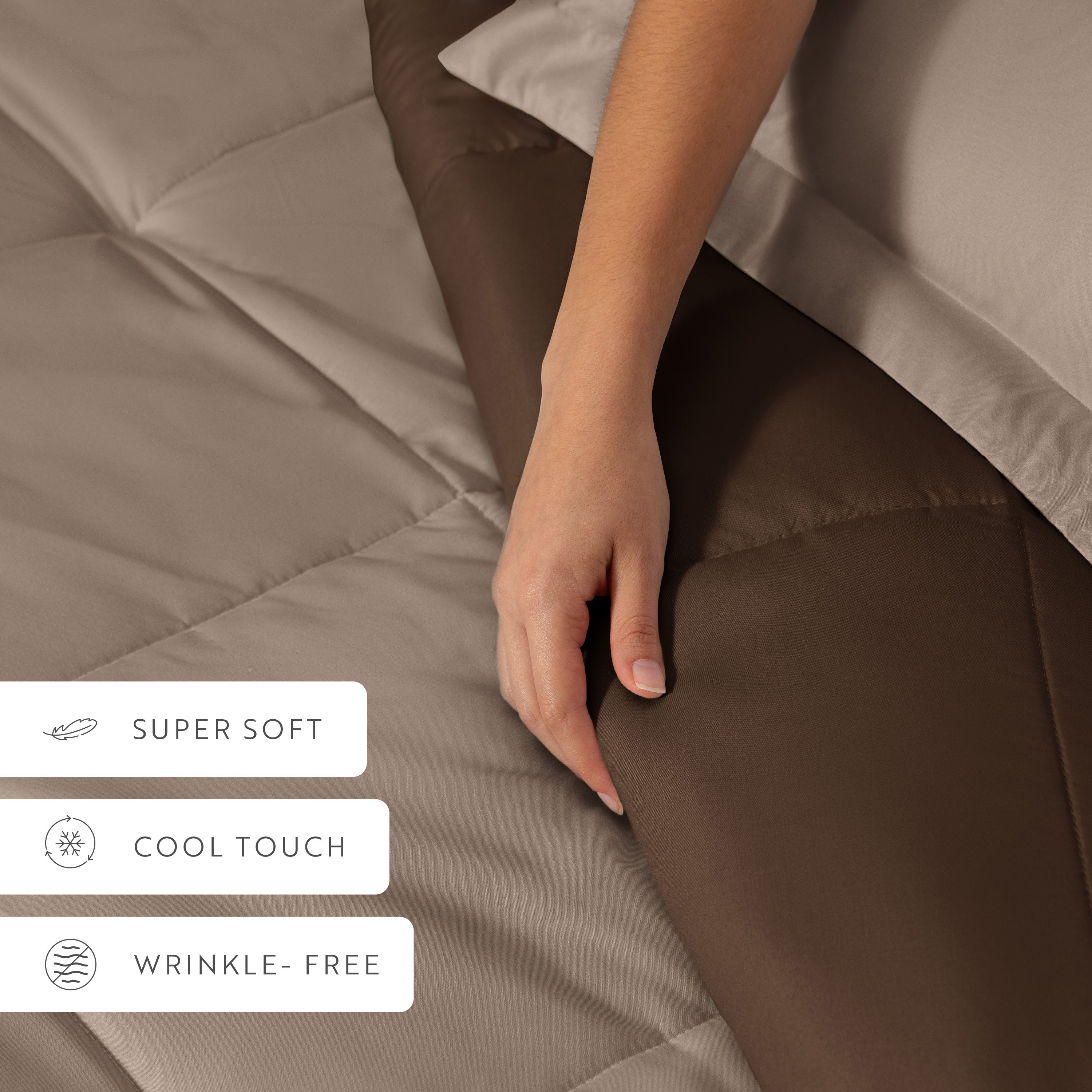 Lightweight All Season Reversible Down-Alternative Comforter Set