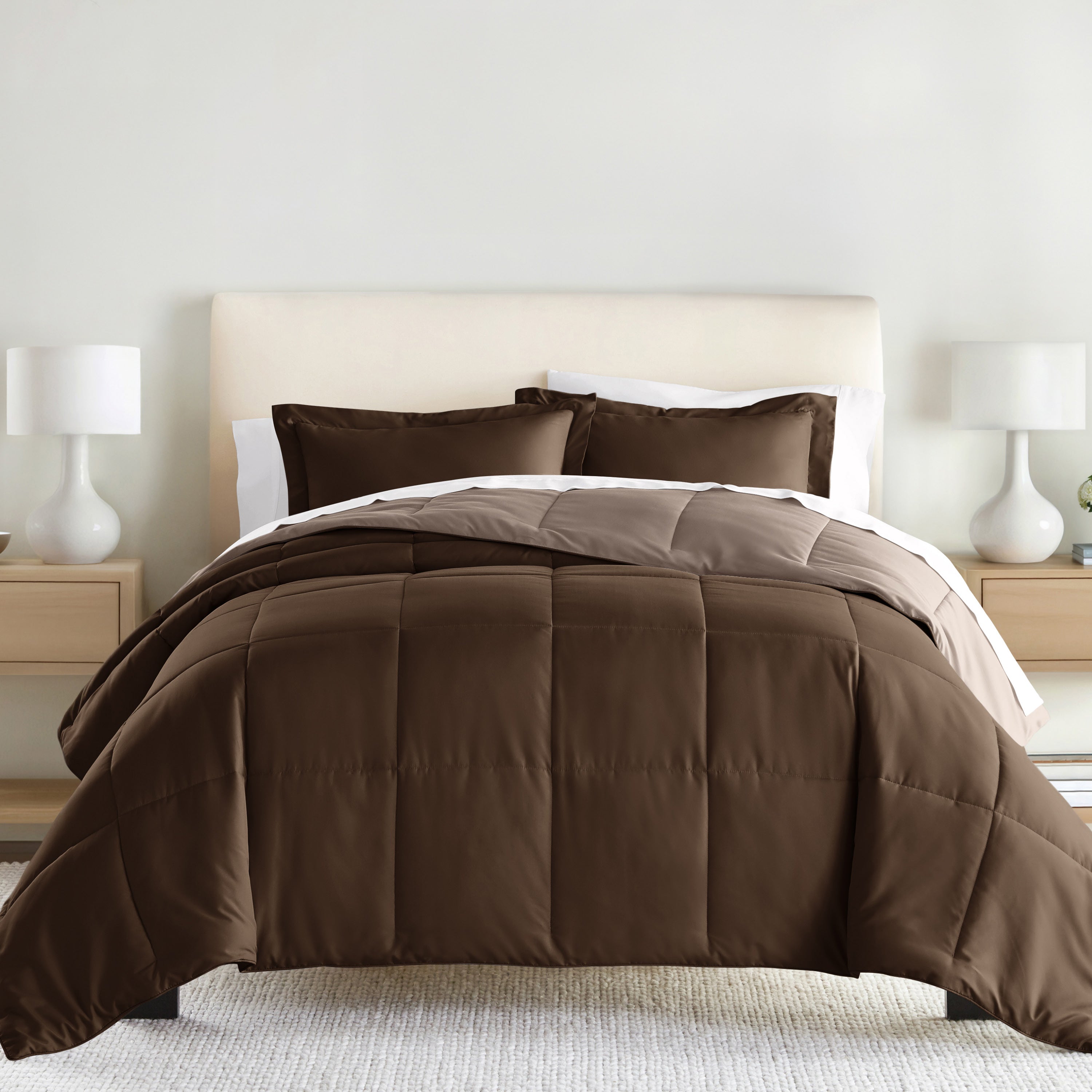 Lightweight All Season Reversible Down-Alternative Comforter Set