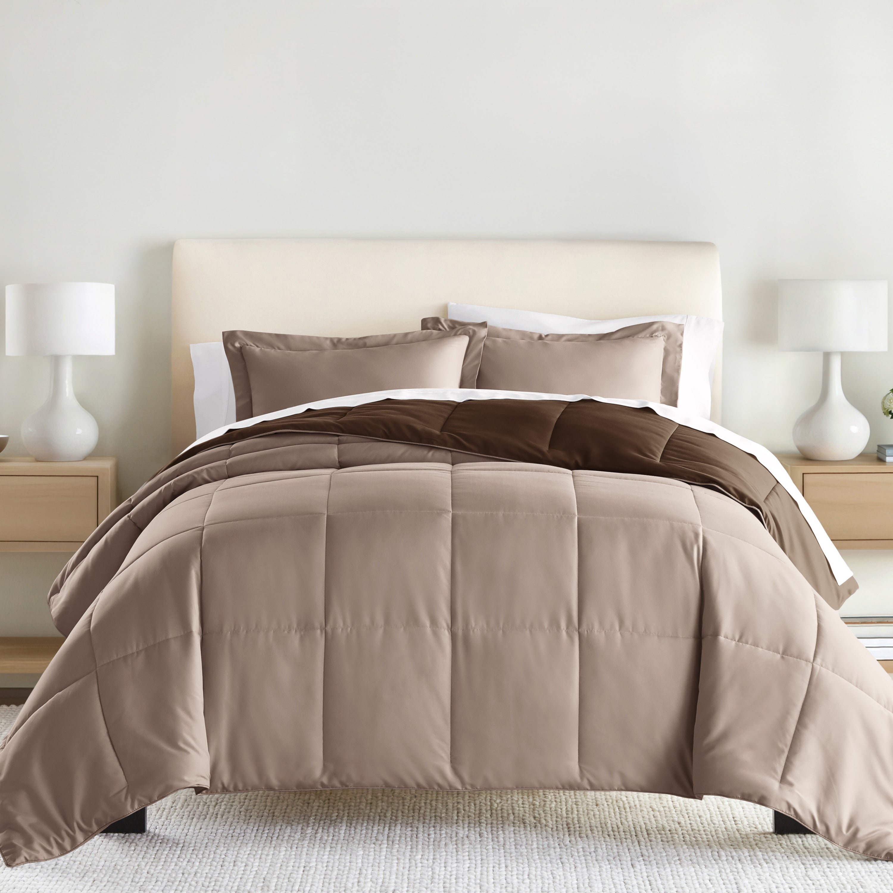 Lightweight All Season Reversible Down-Alternative Comforter Set