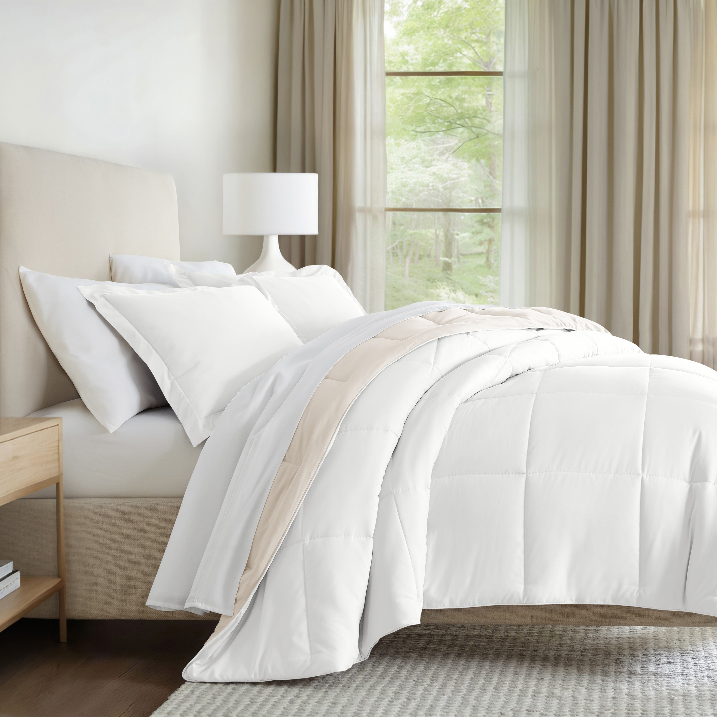 Lightweight All Season Reversible Down-Alternative Comforter Set