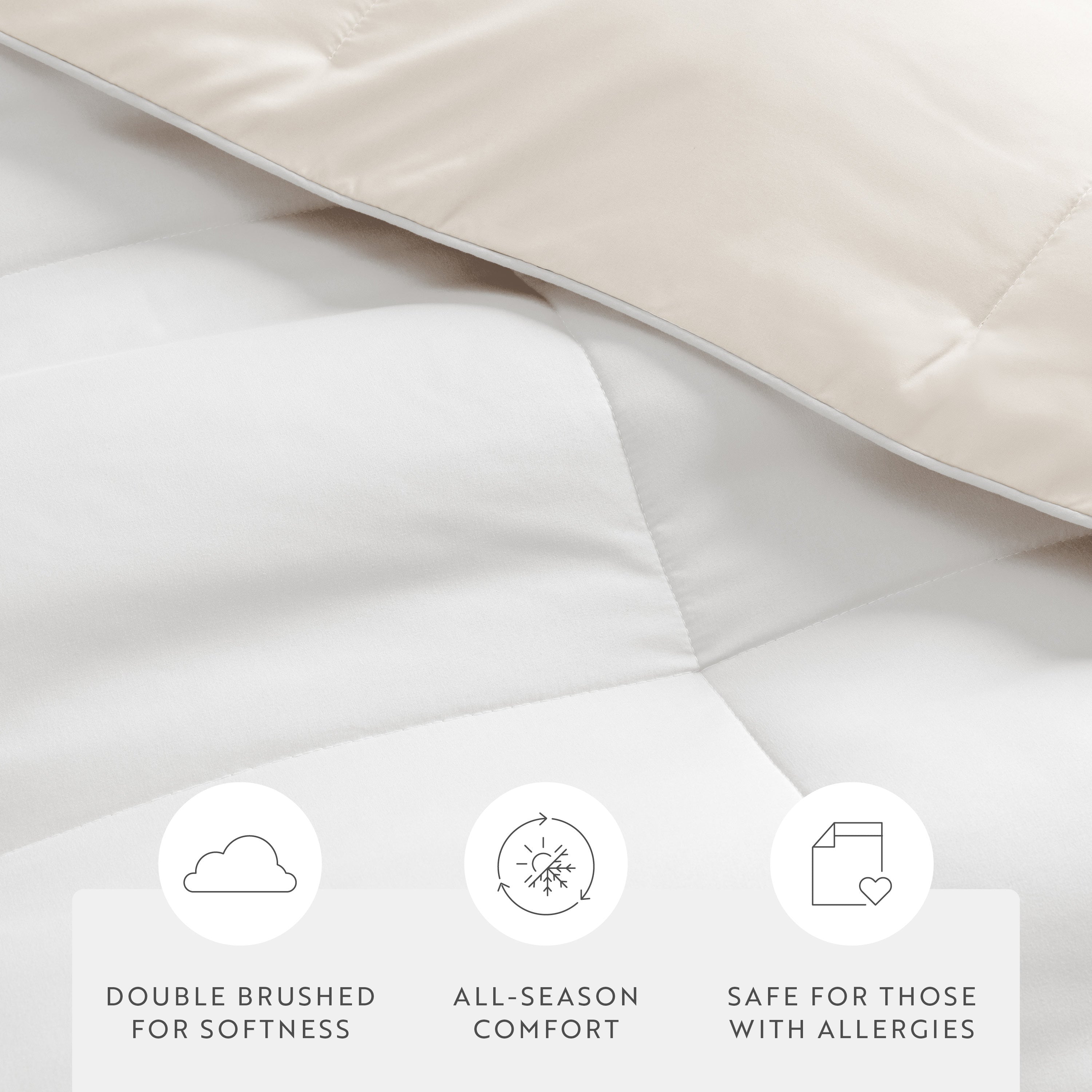 Lightweight All Season Reversible Down-Alternative Comforter Set