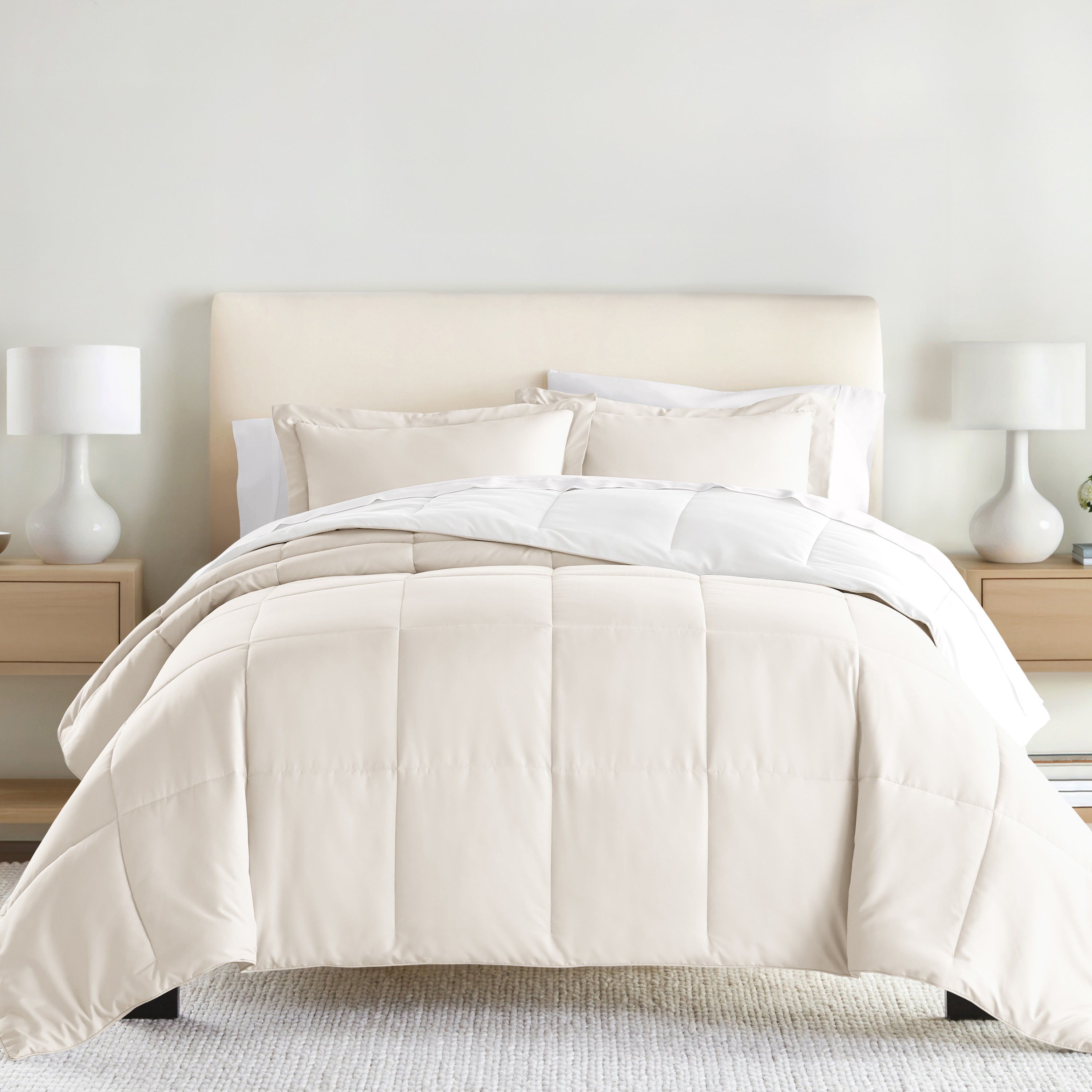 Lightweight All Season Reversible Down-Alternative Comforter Set