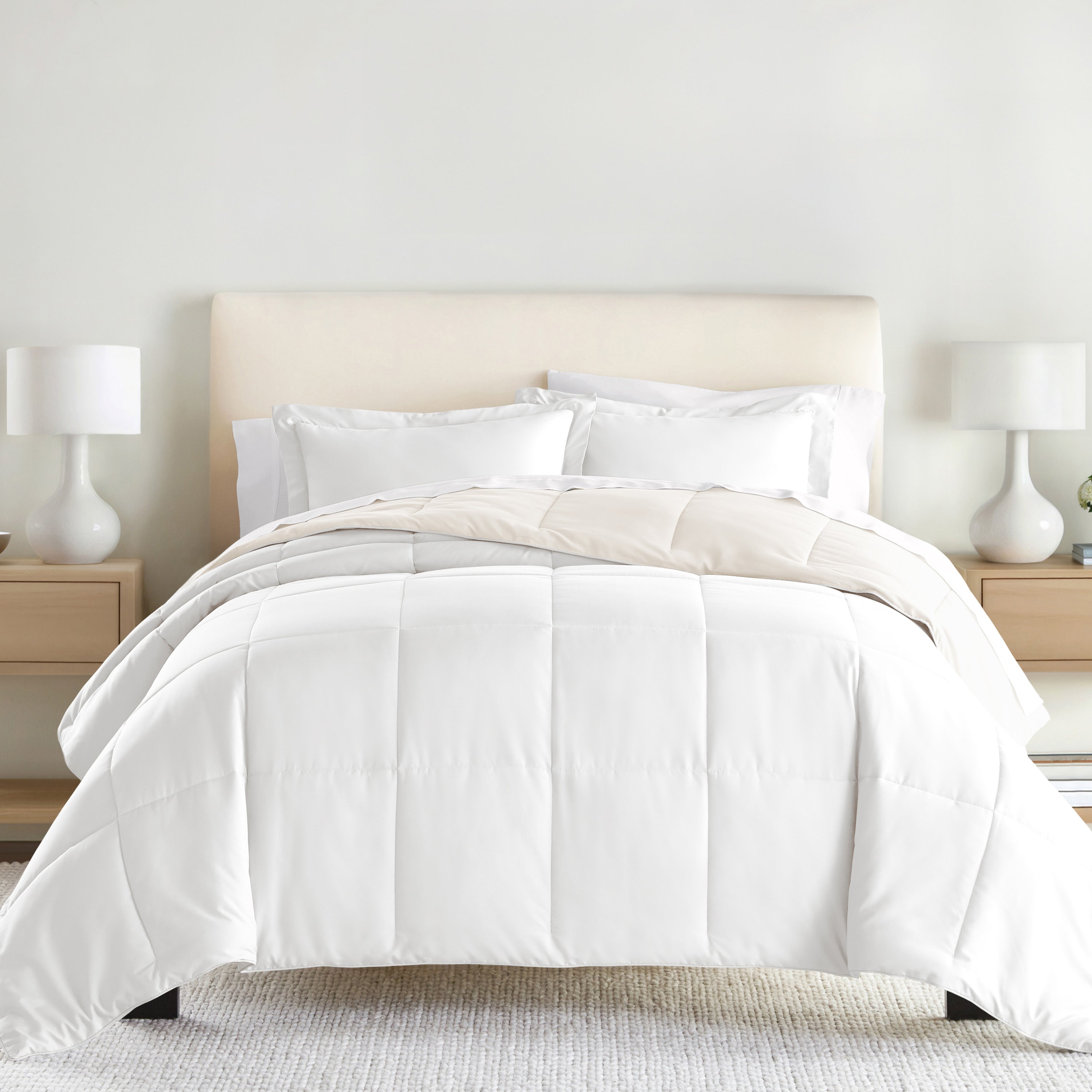 Lightweight All Season Reversible Down-Alternative Comforter Set