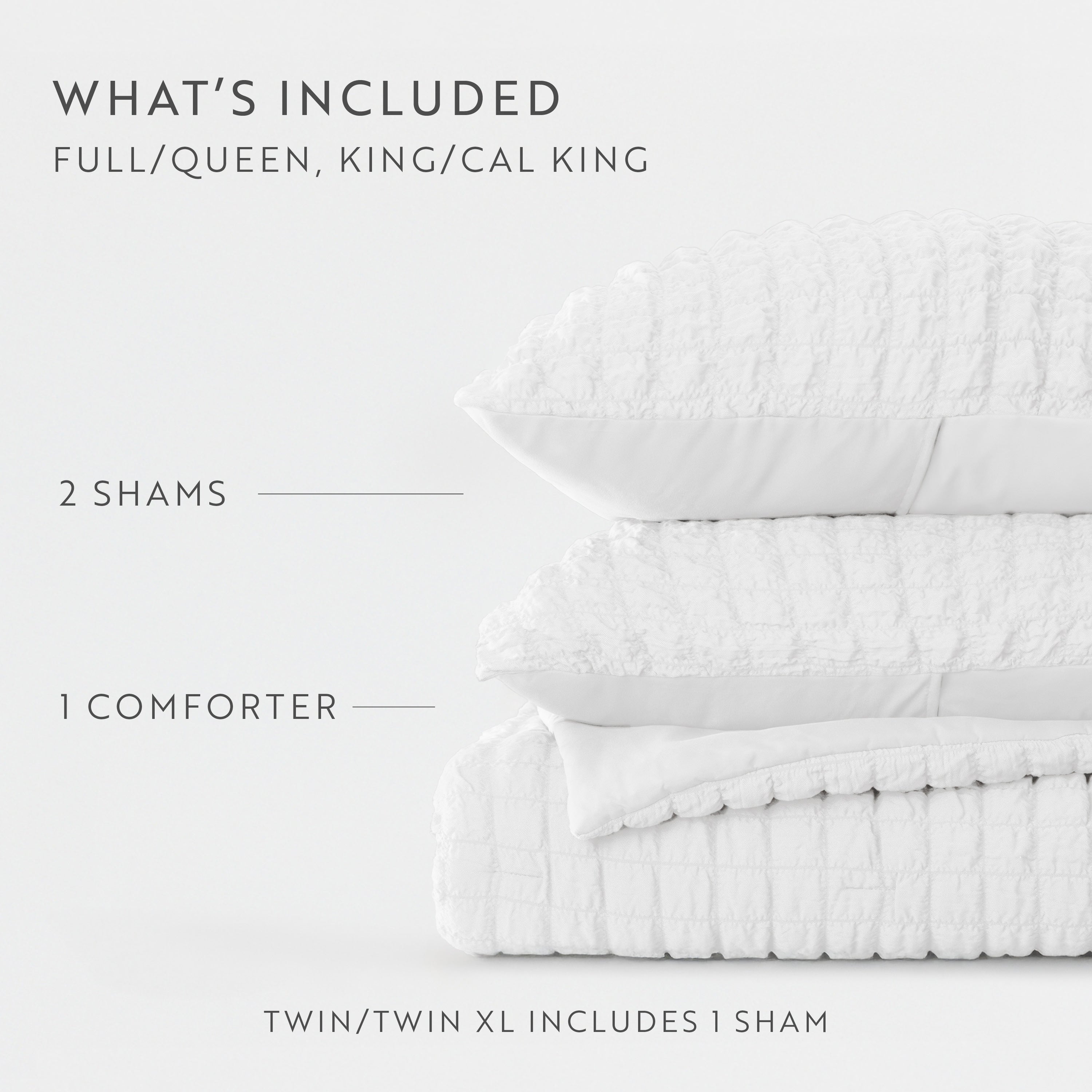 Seersucker Box Textured Down-Alternative Comforter Set