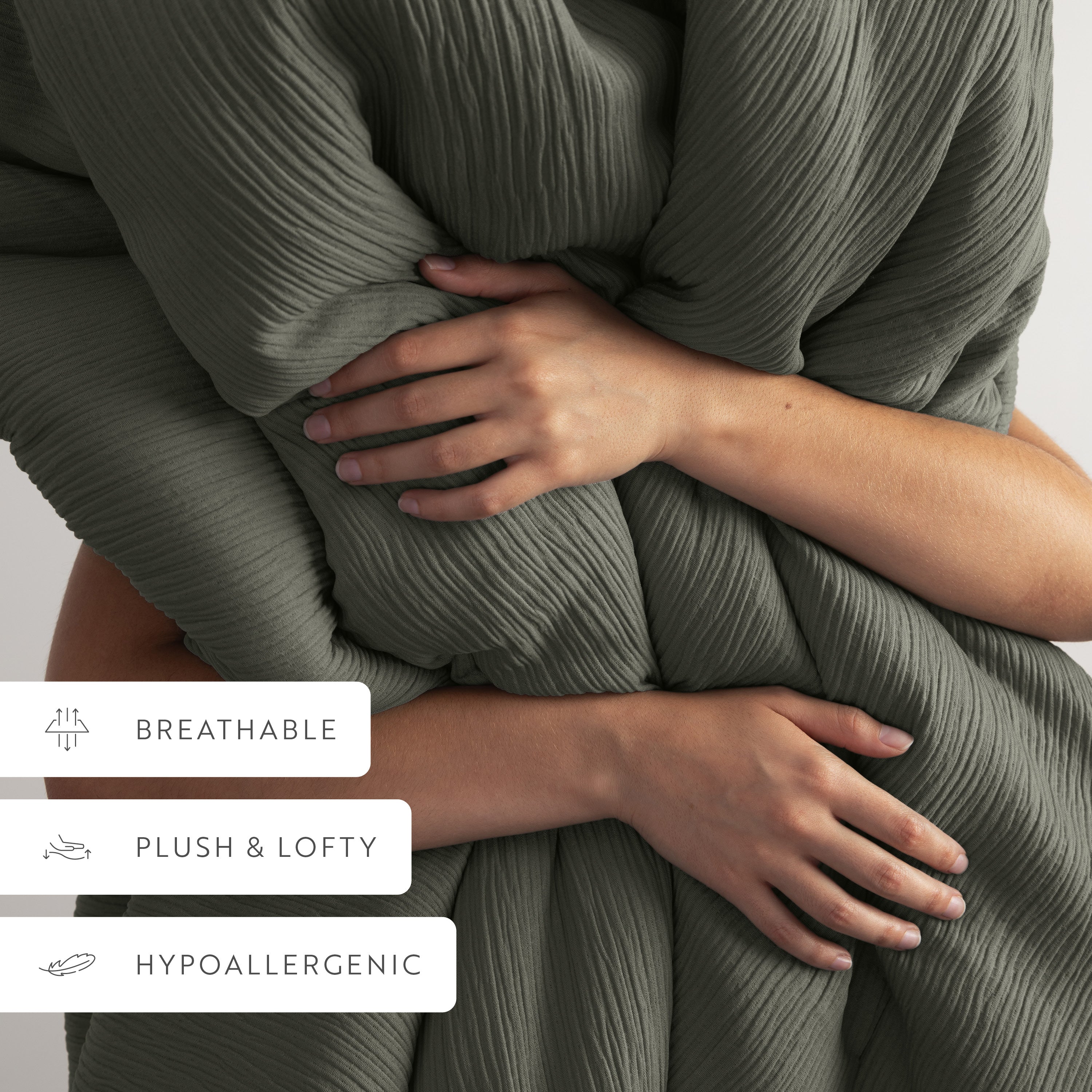 Cloud Weave Textured Down-Alternative Comforter Set