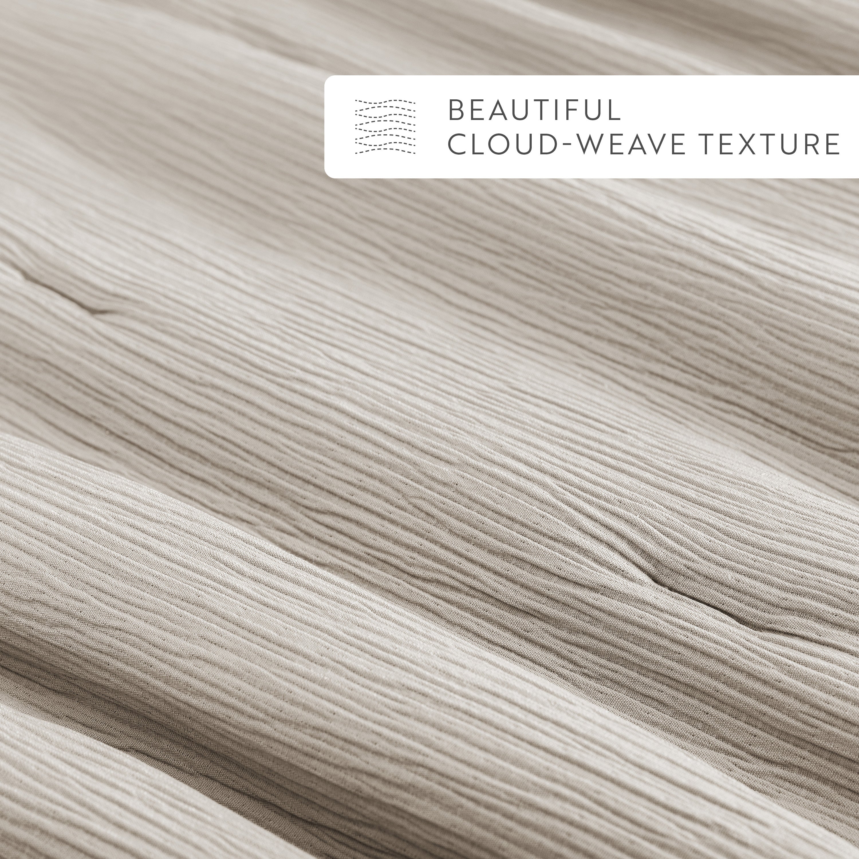 Cloud Weave Textured Down-Alternative Comforter Set