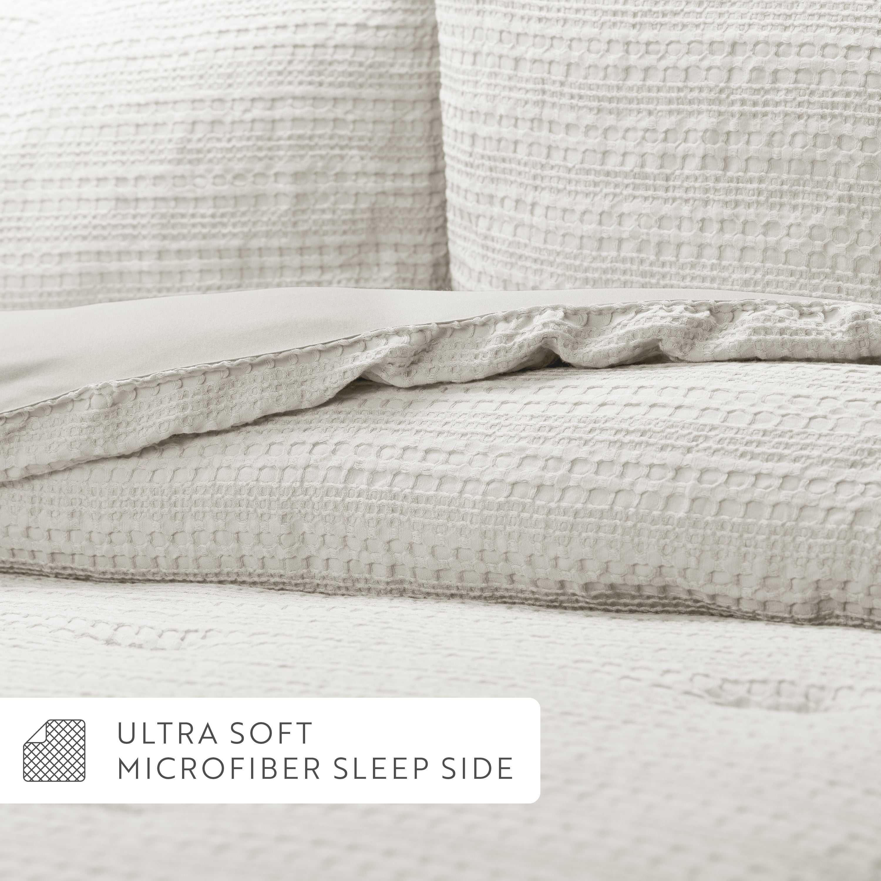 Waffle Textured Down-Alternative Comforter Set