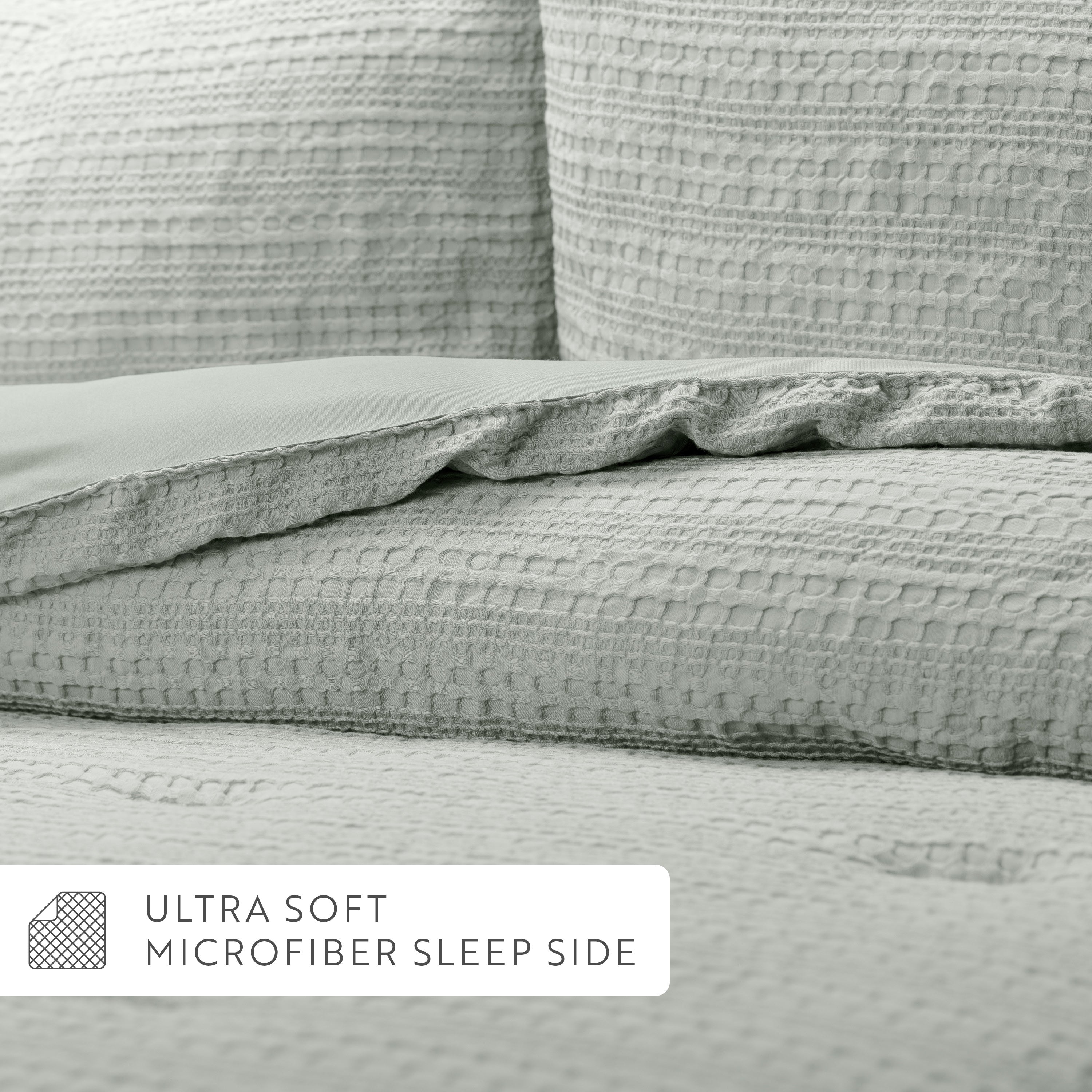 Waffle Textured Down-Alternative Comforter Set