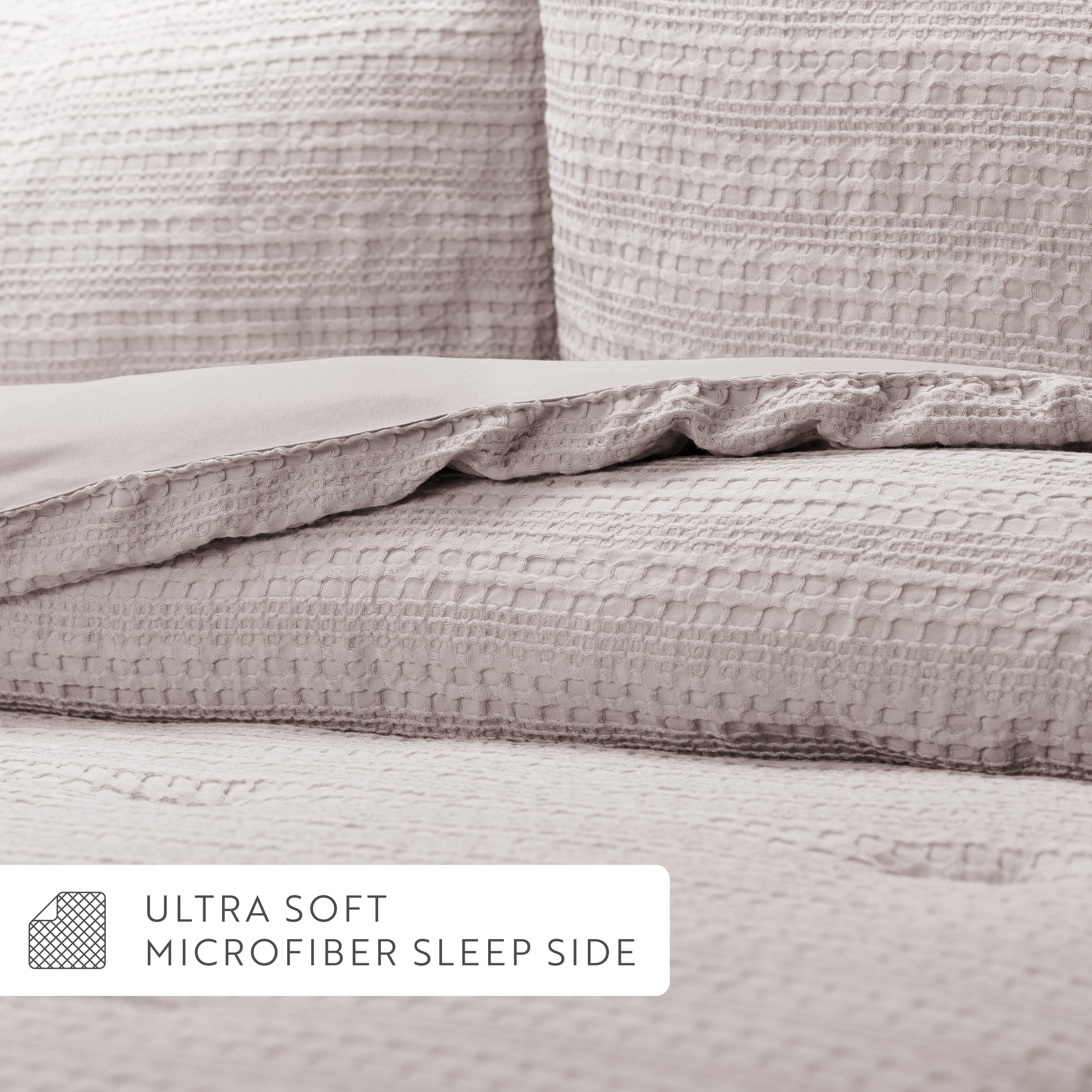 Waffle Textured Down-Alternative Comforter Set