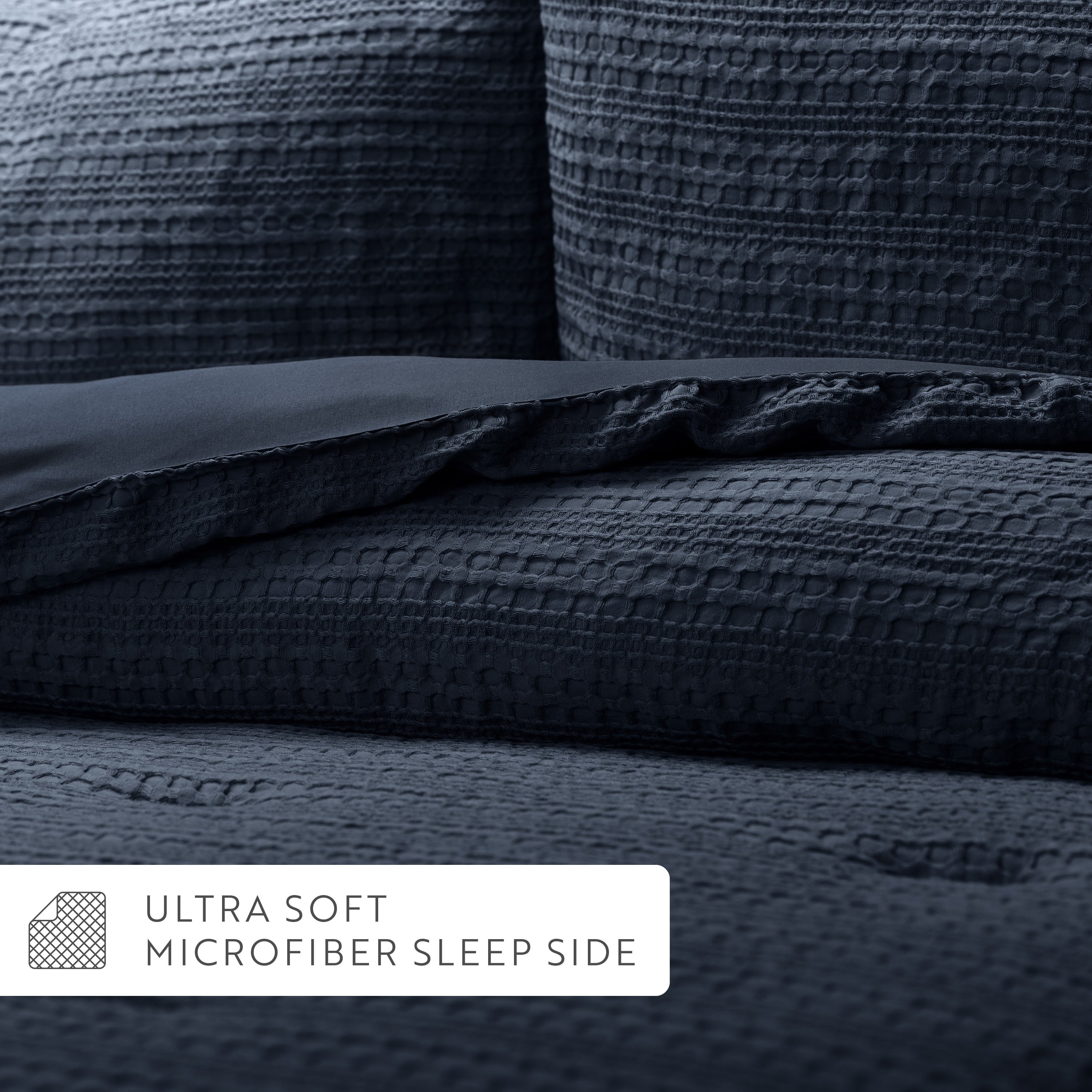 Waffle Textured Down-Alternative Comforter Set