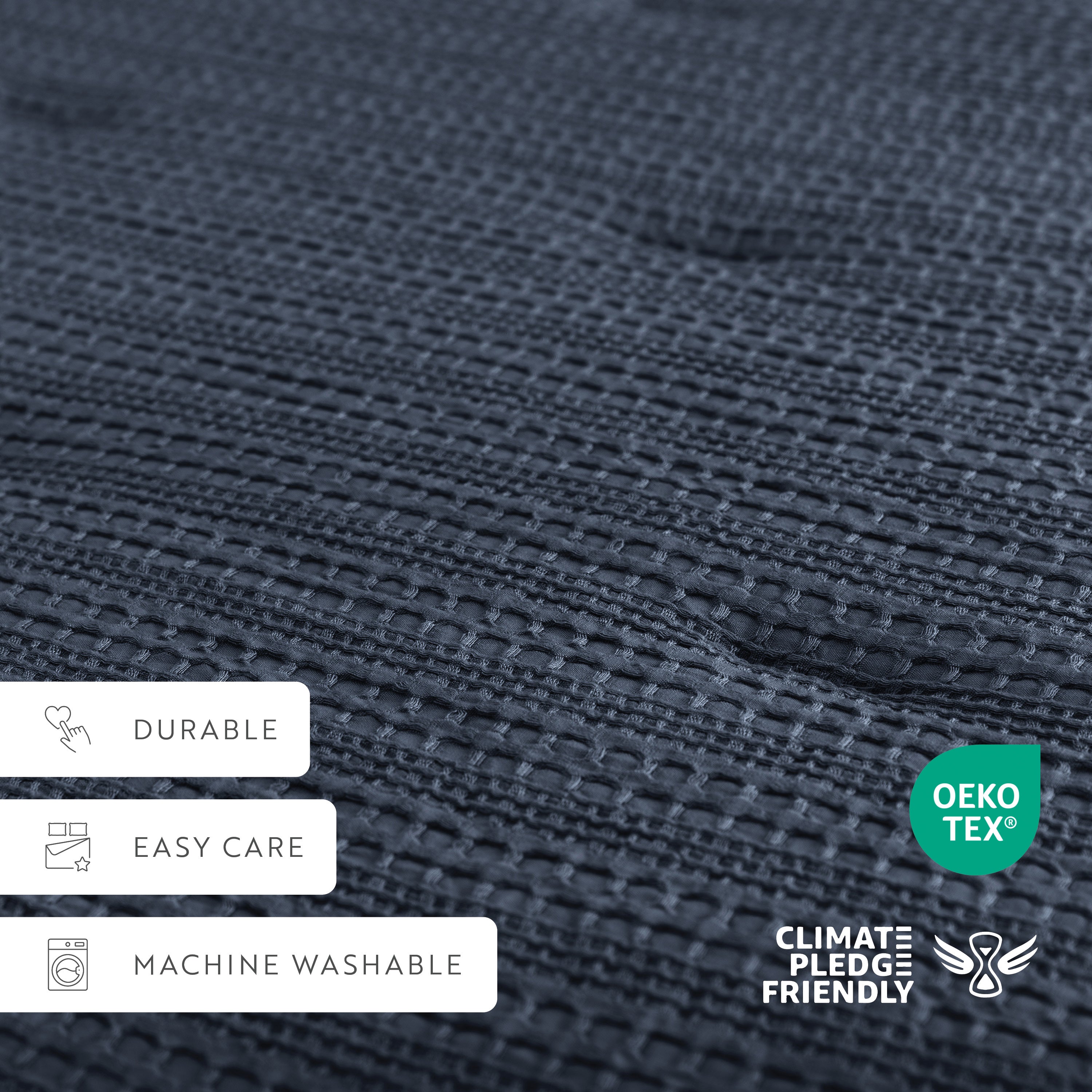 Waffle Textured Down-Alternative Comforter Set