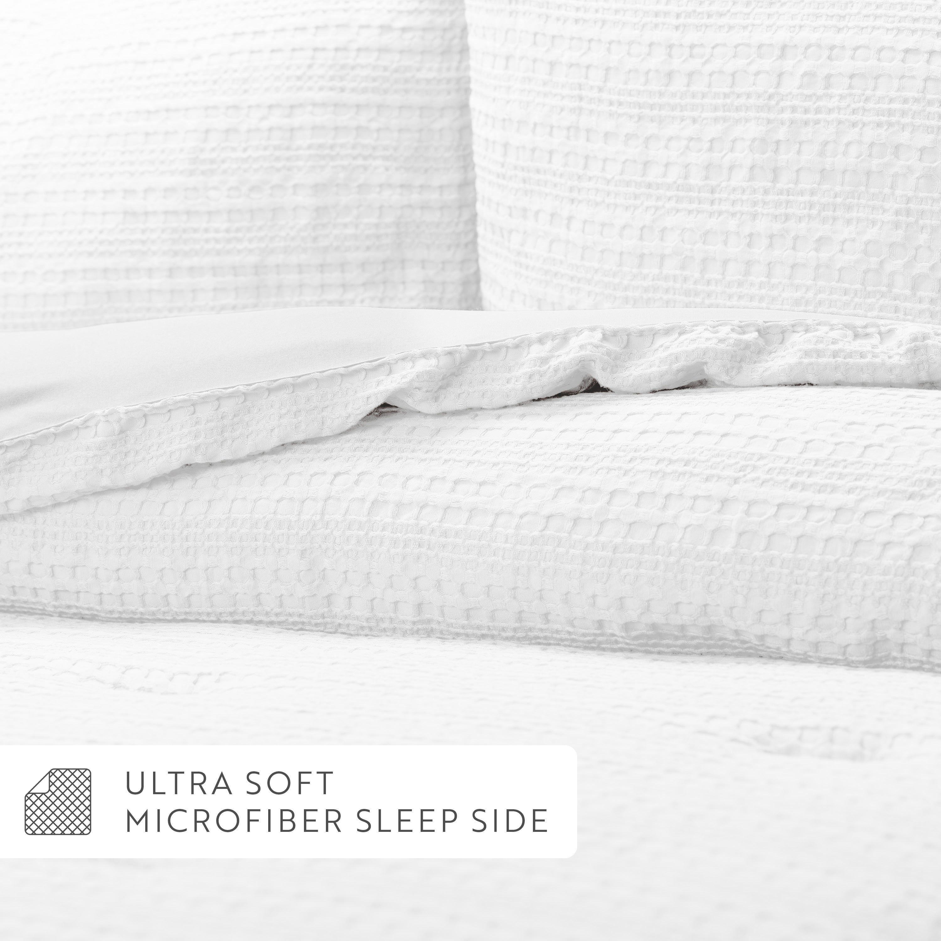 Waffle Textured Down-Alternative Comforter Set