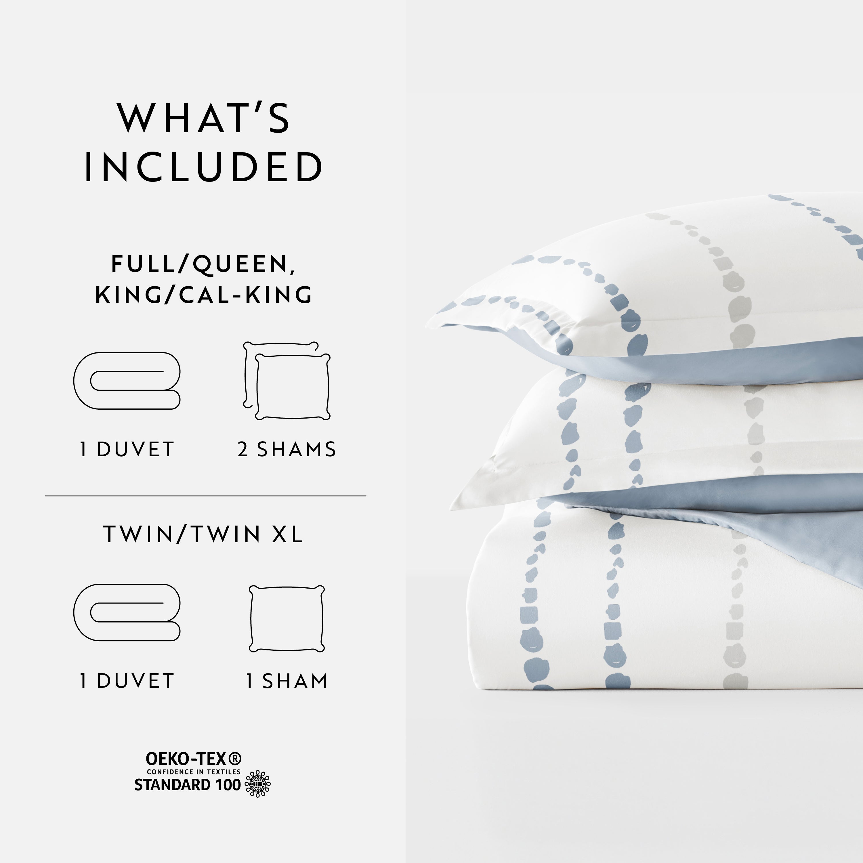 Urban Vibe Patterned Reversible Duvet Cover Set