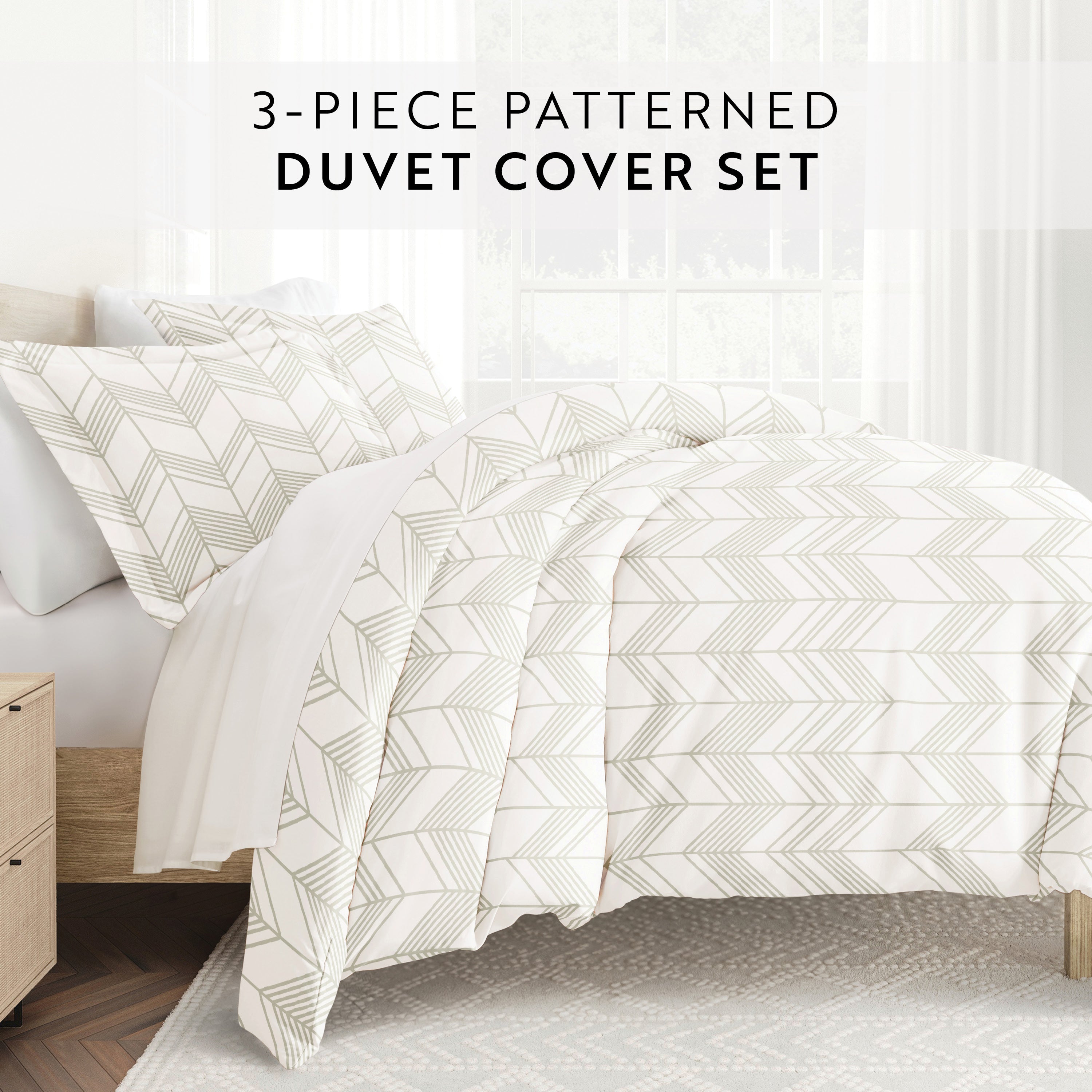 Alps Chevron Patterned Duvet Cover Set