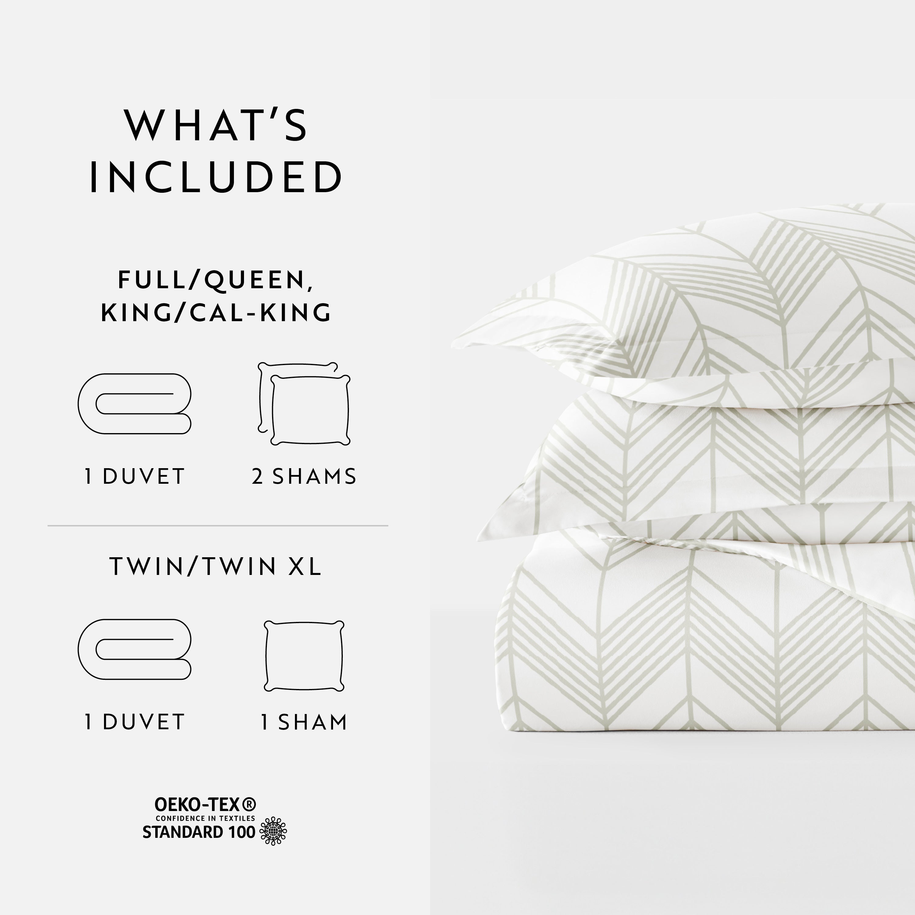 Alps Chevron Patterned Duvet Cover Set