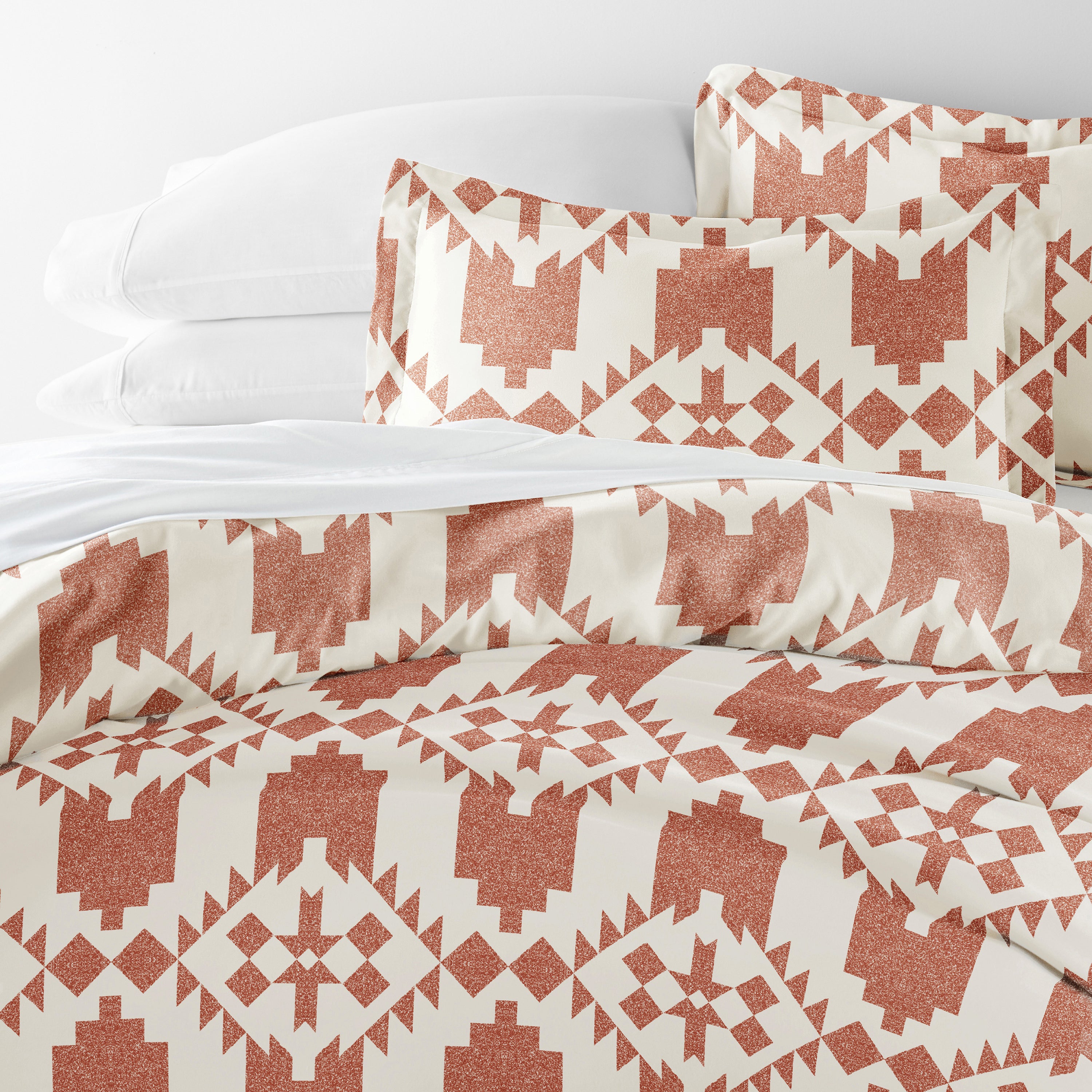Adobe Diamond Patterned Duvet Cover Set