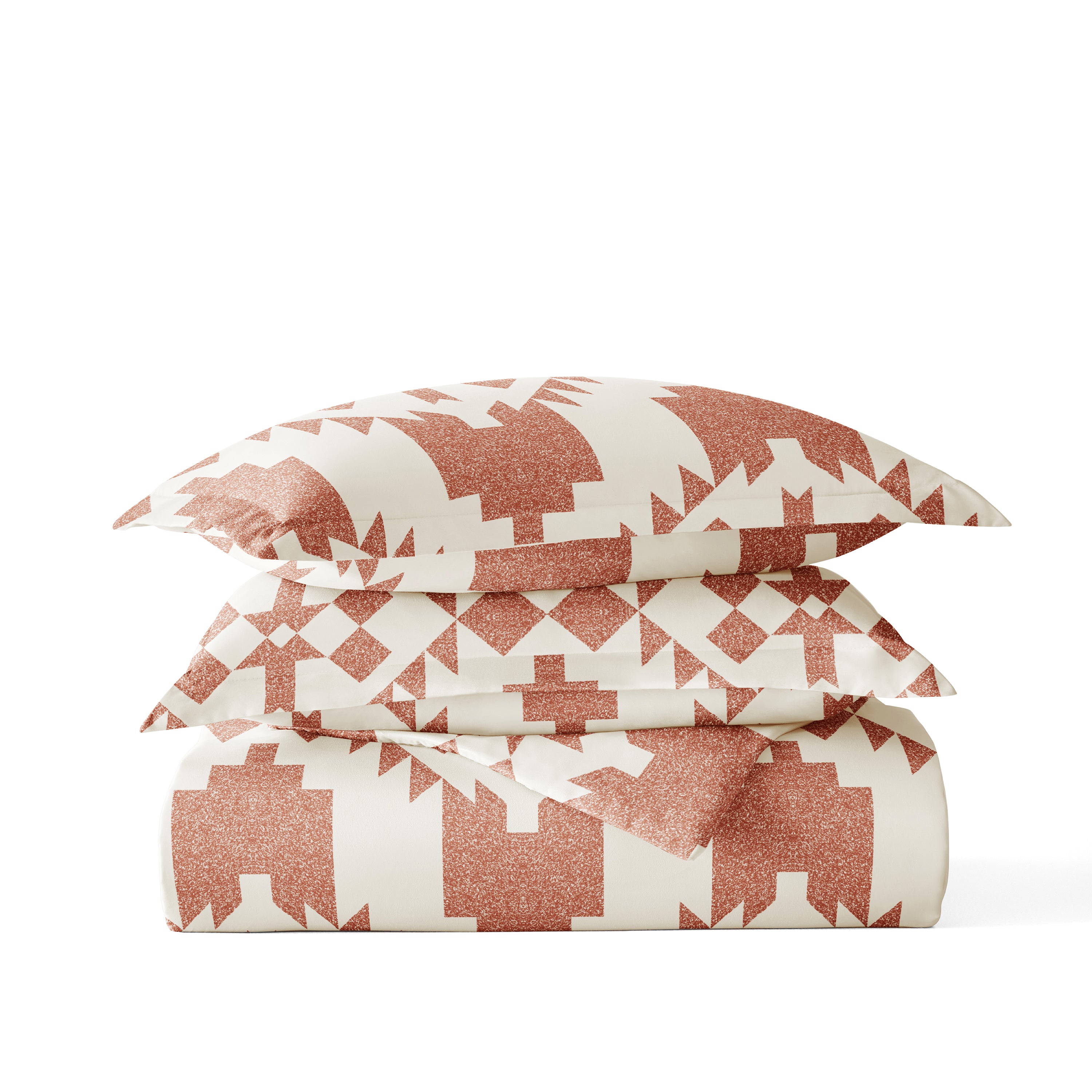 Adobe Diamond Patterned Duvet Cover Set