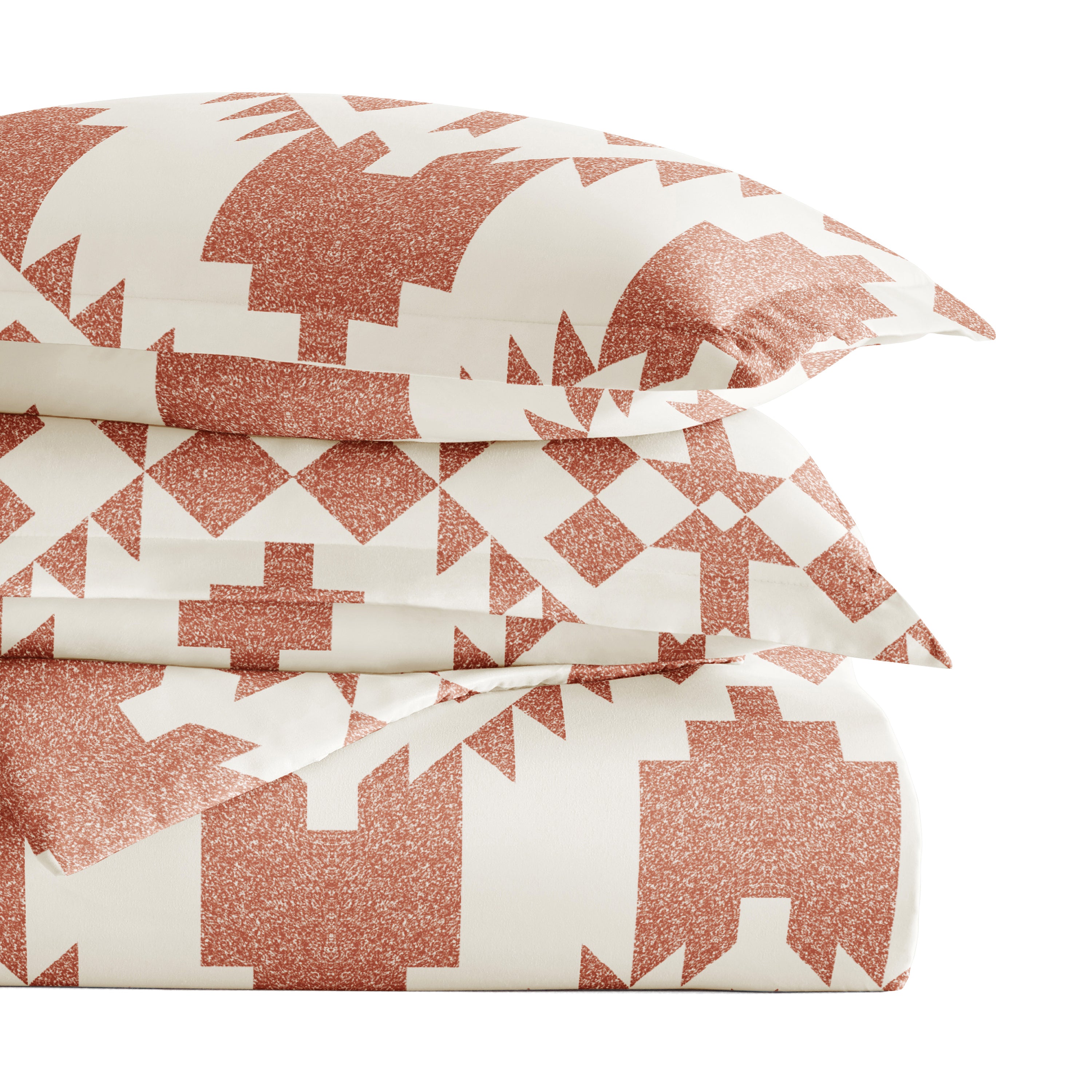 Adobe Diamond Patterned Duvet Cover Set