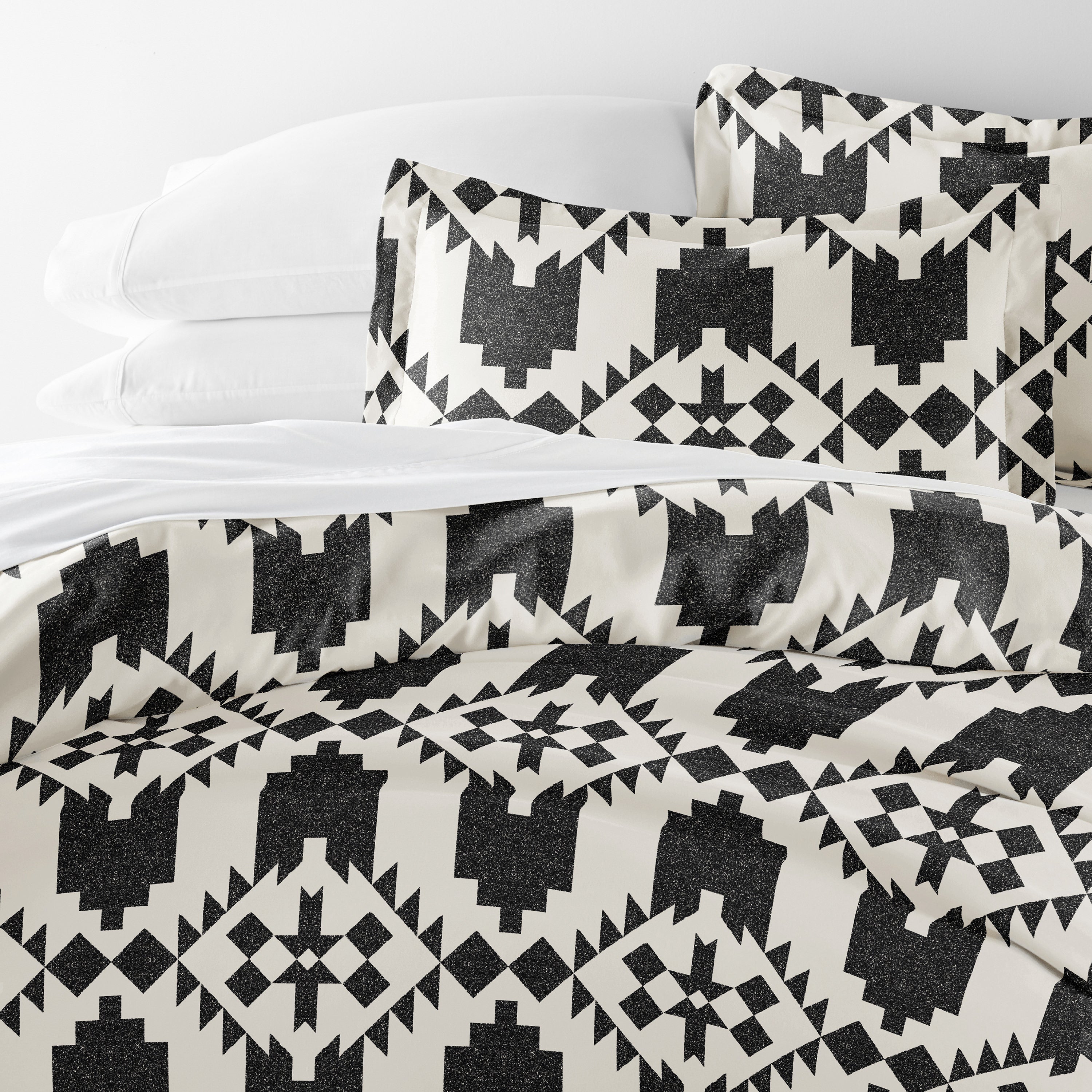 Adobe Diamond Patterned Duvet Cover Set