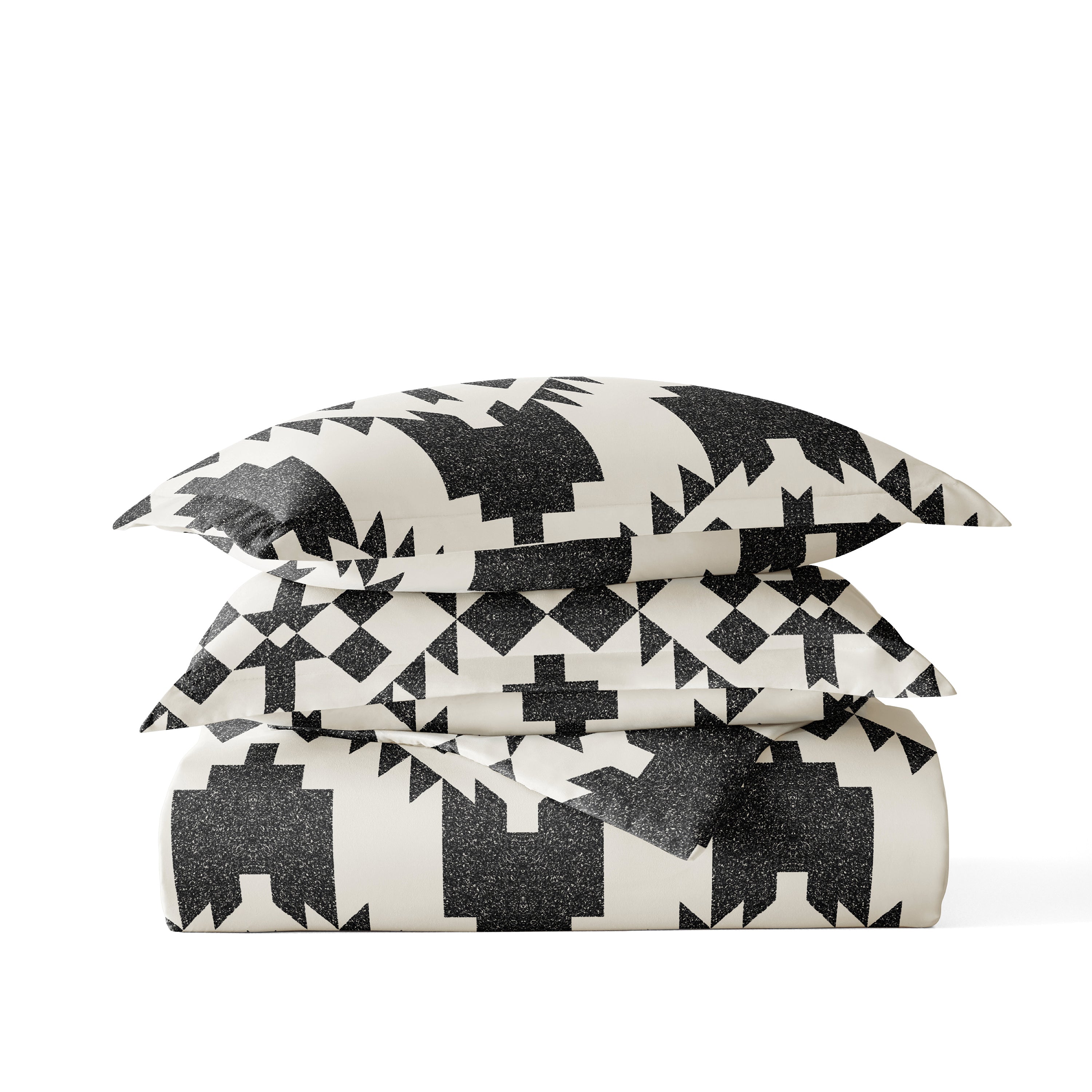 Adobe Diamond Patterned Duvet Cover Set