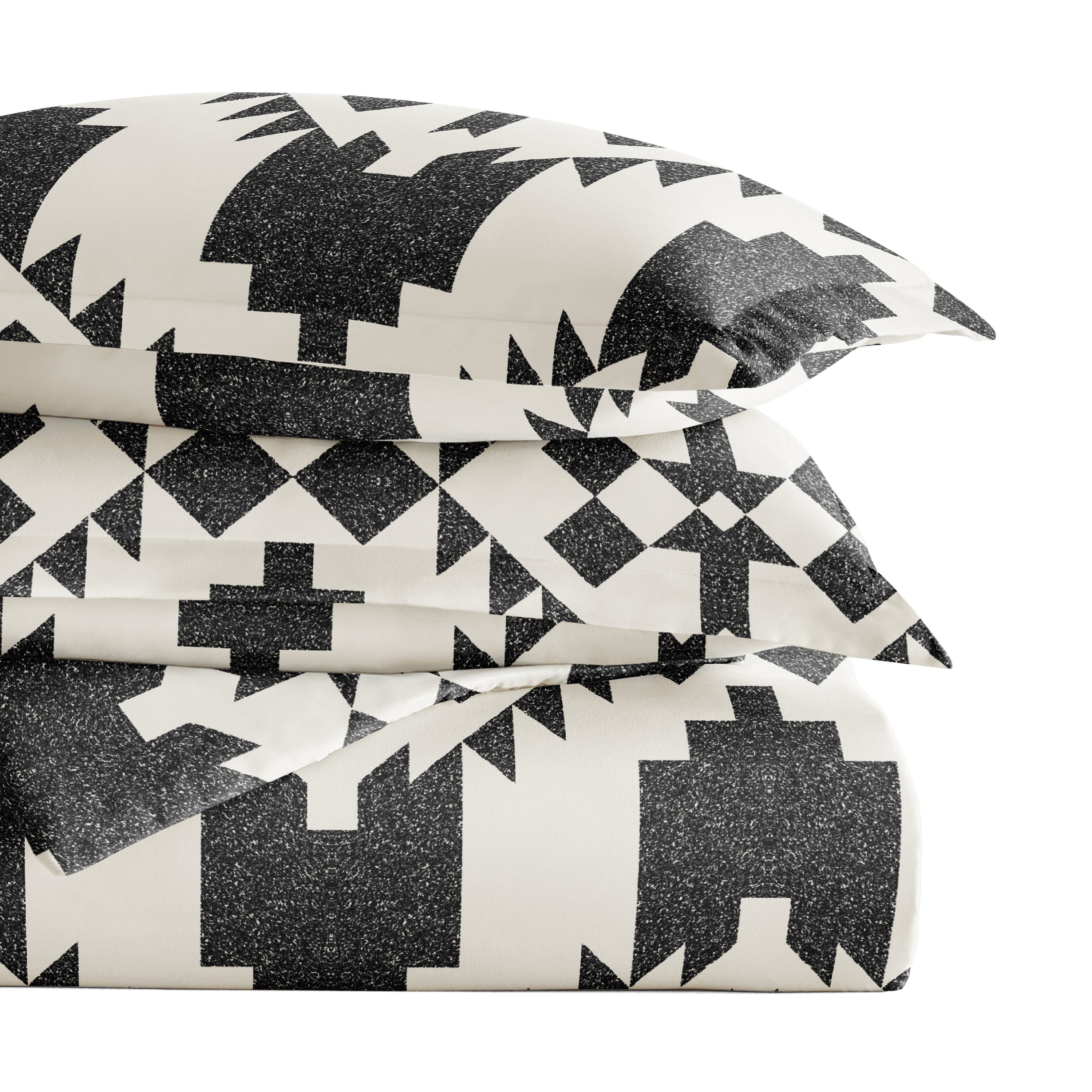 Adobe Diamond Patterned Duvet Cover Set