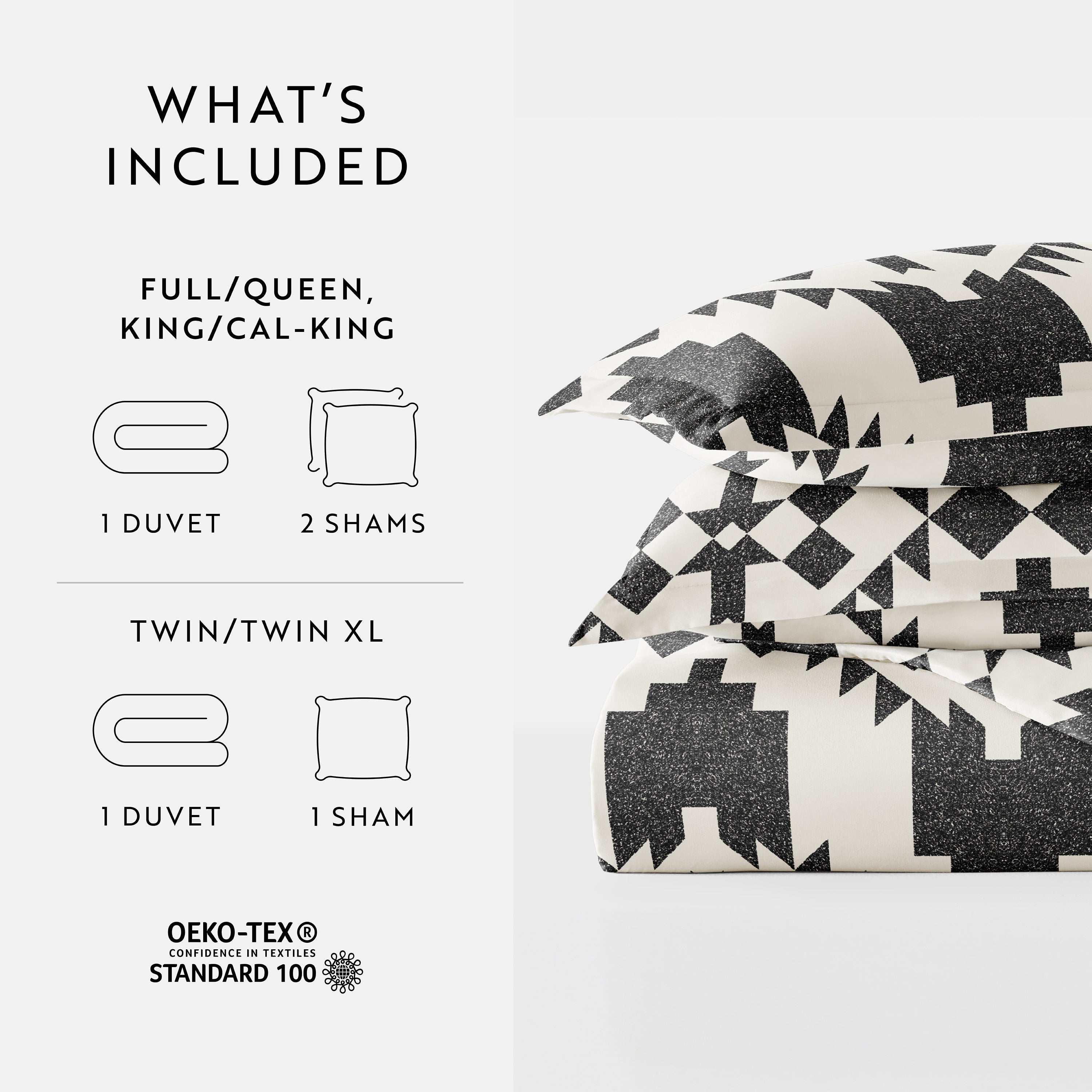 Adobe Diamond Patterned Duvet Cover Set