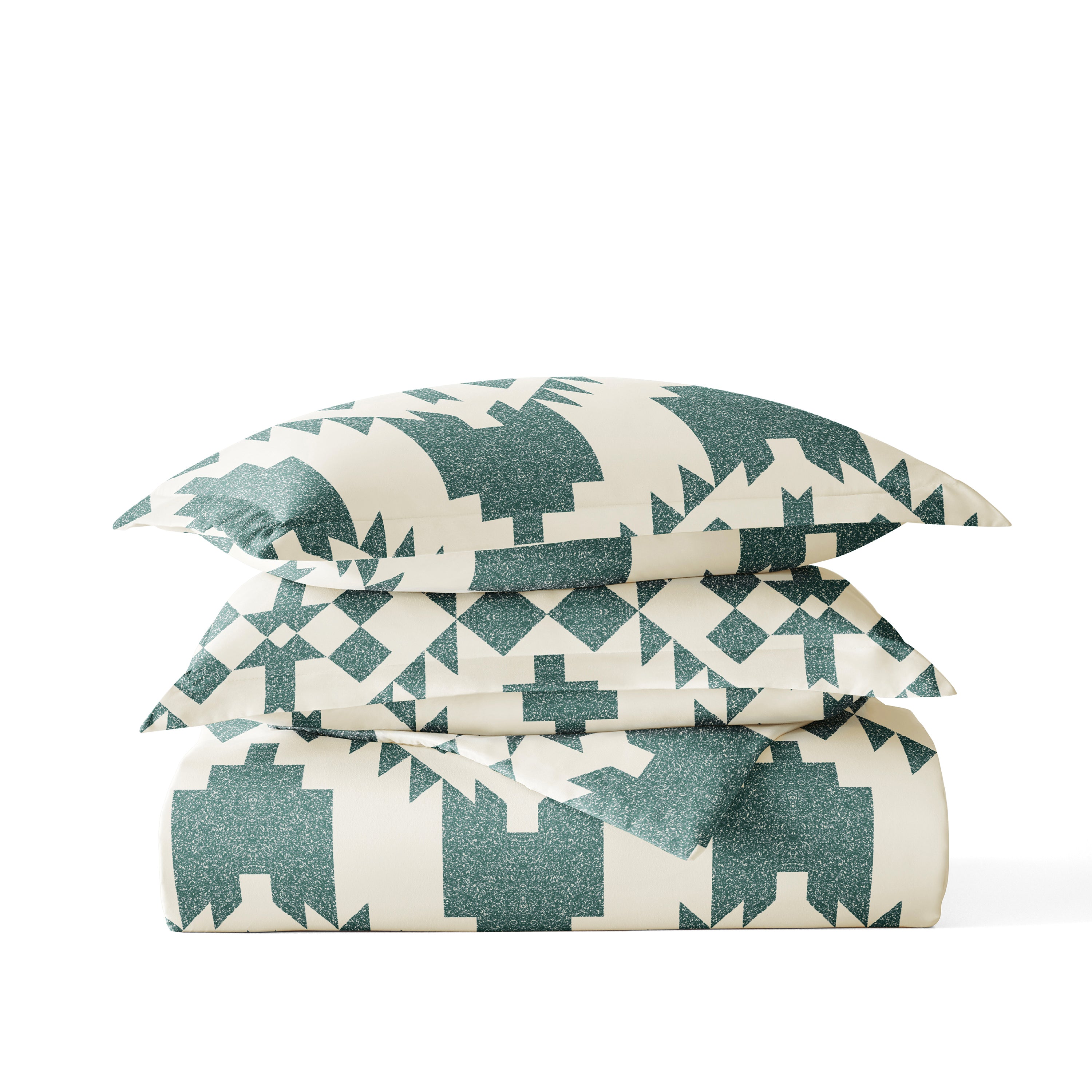 Adobe Diamond Patterned Duvet Cover Set