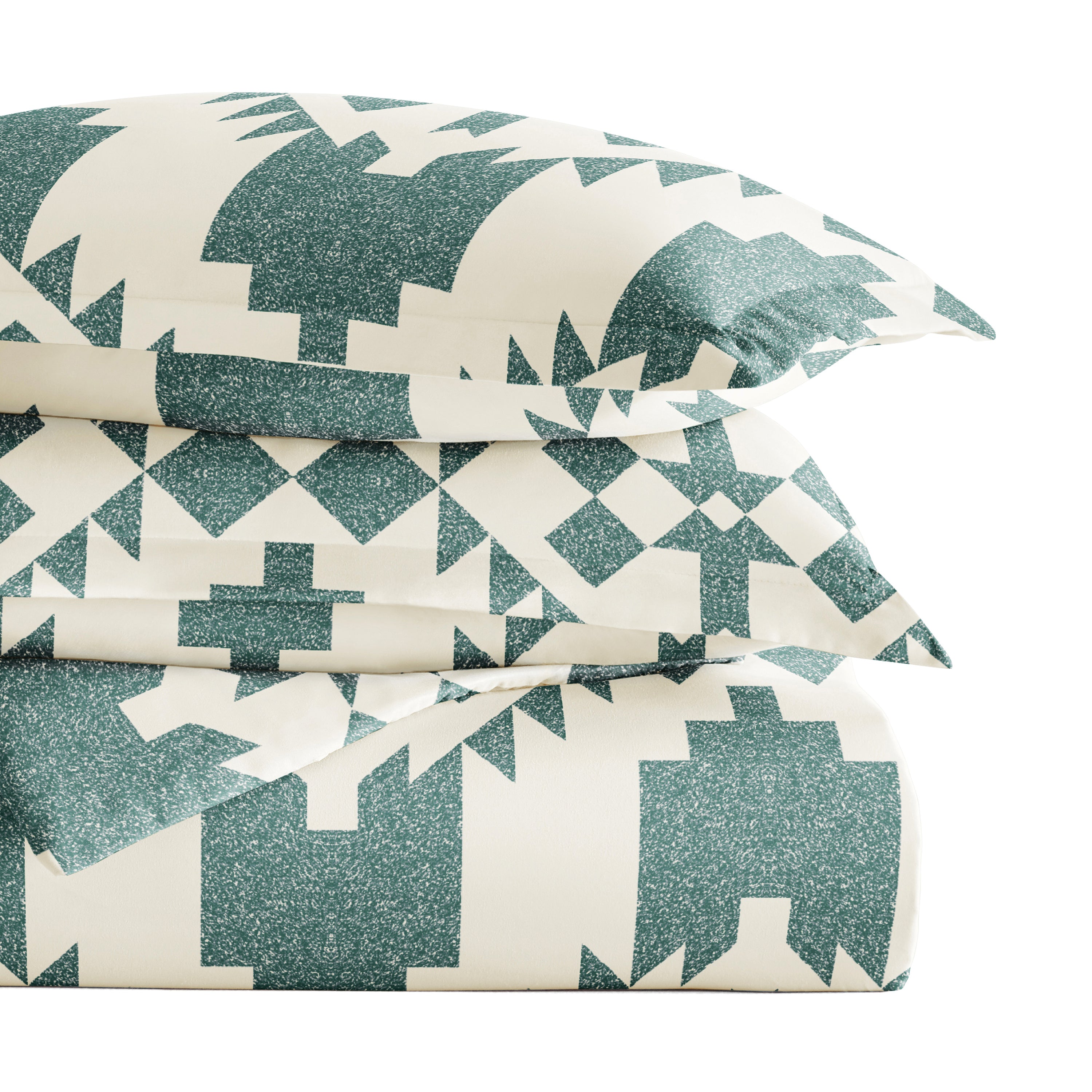 Adobe Diamond Patterned Duvet Cover Set