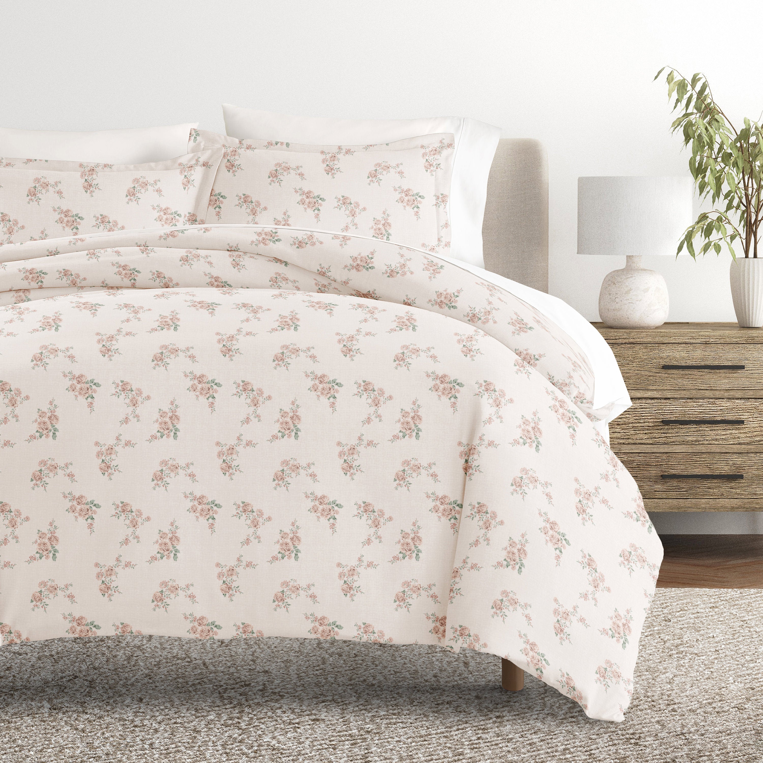 Apricot Patterned Duvet Cover Set