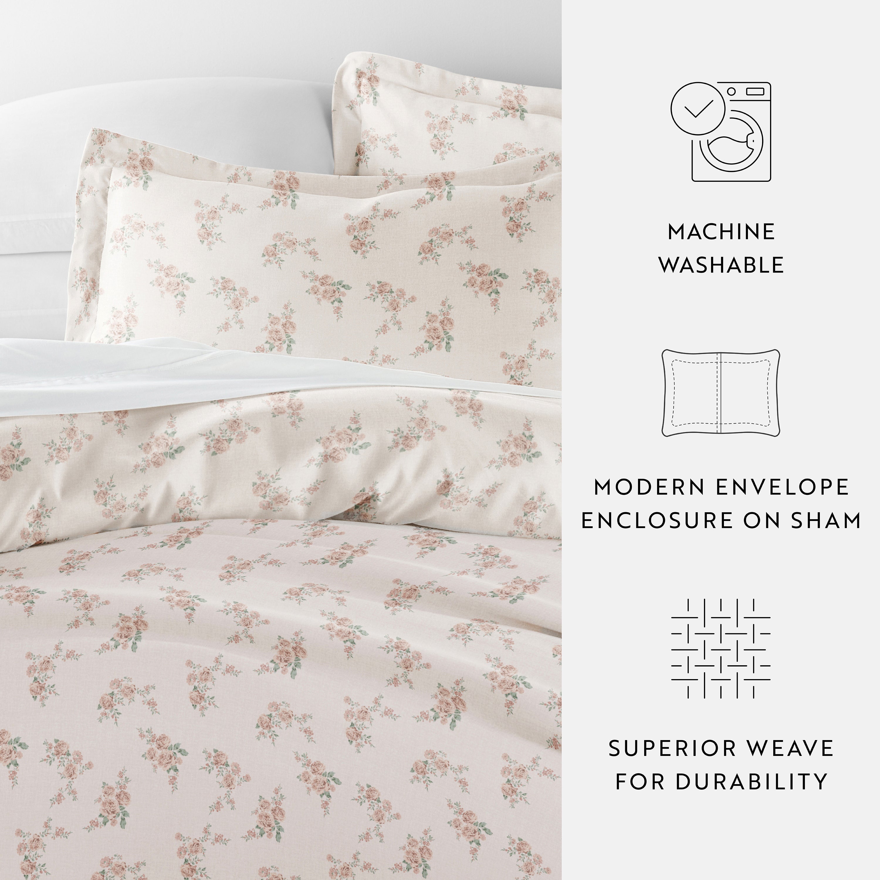 Apricot Patterned Duvet Cover Set