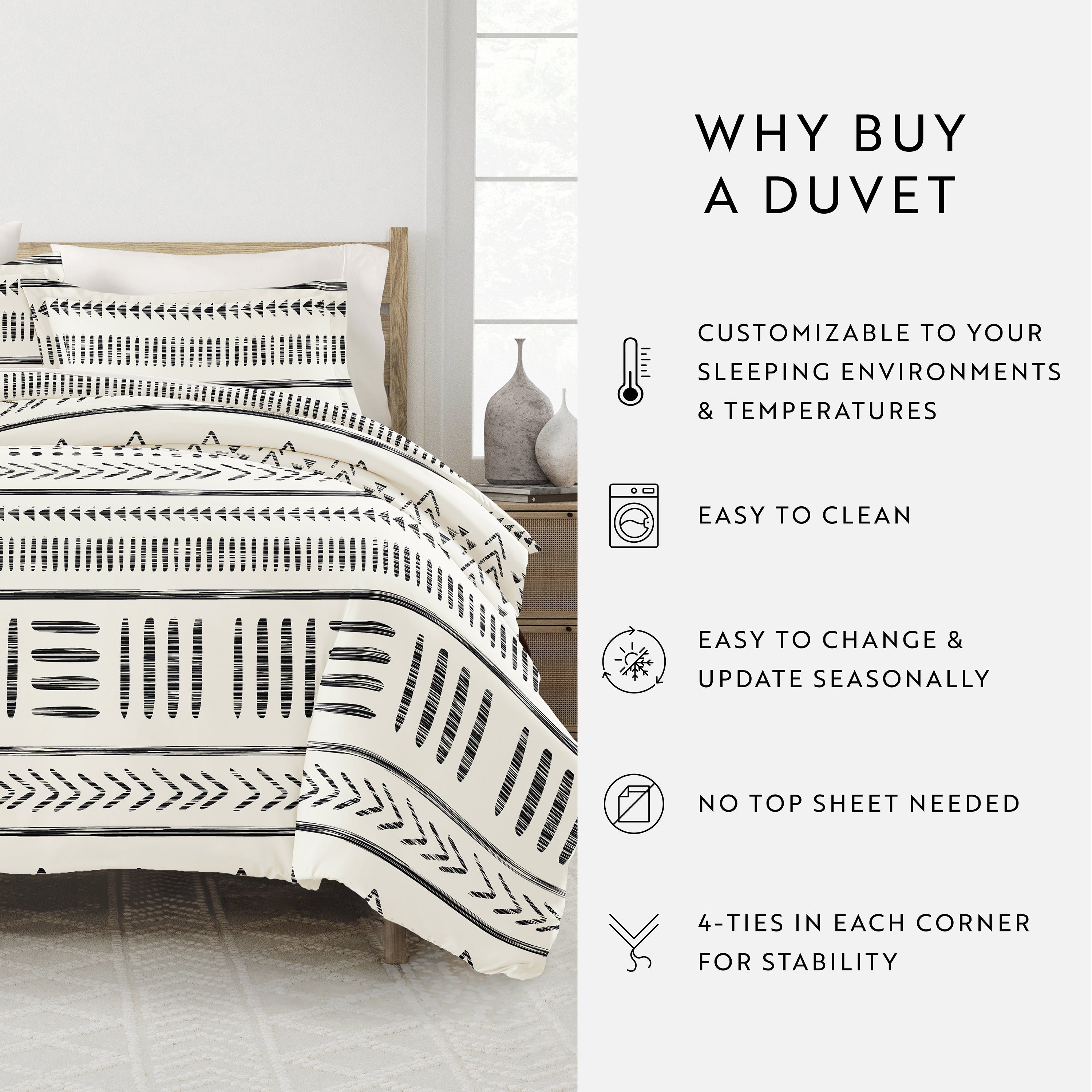 Arrow Dreams Patterned Duvet Cover Set