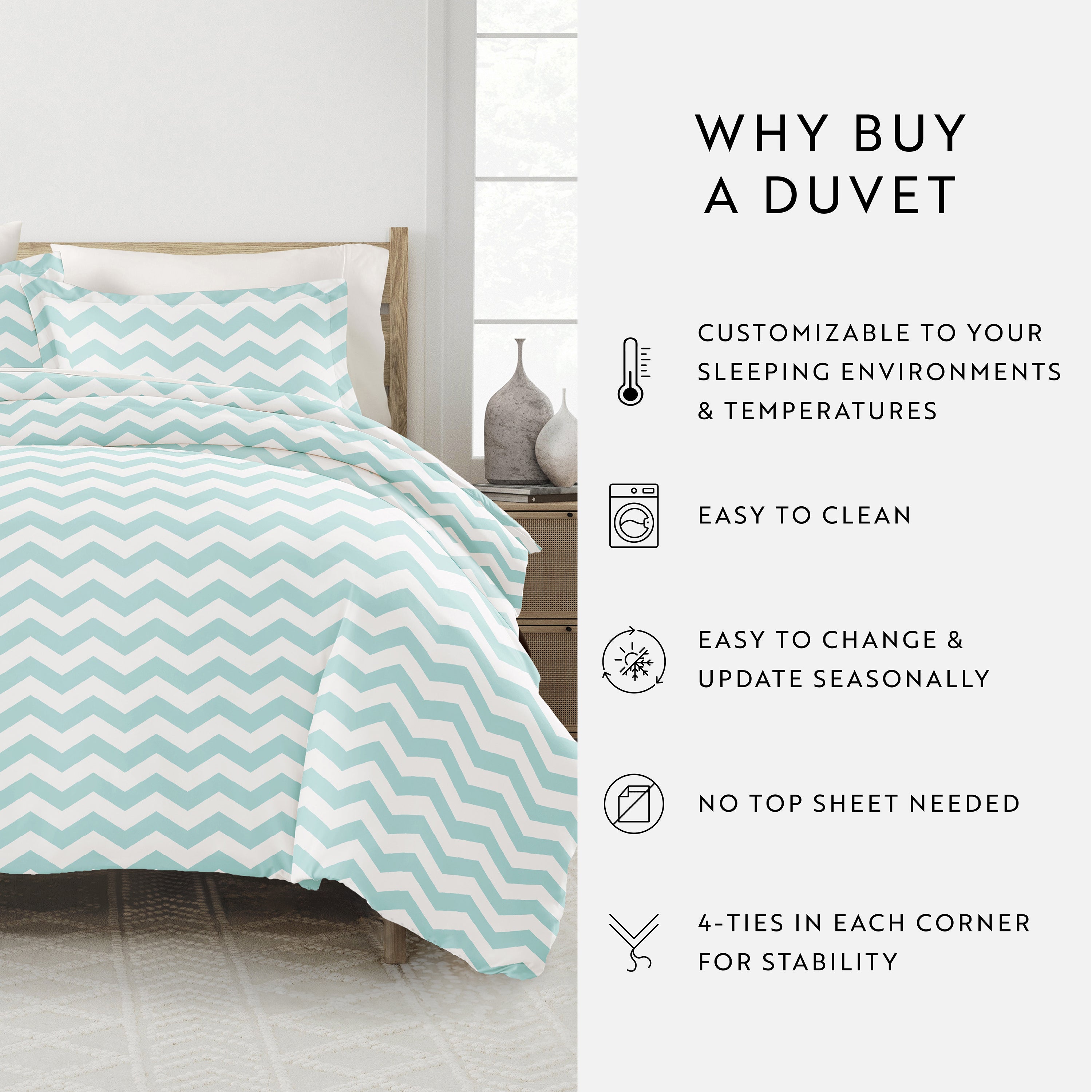 Arrow Patterned Duvet Cover Set