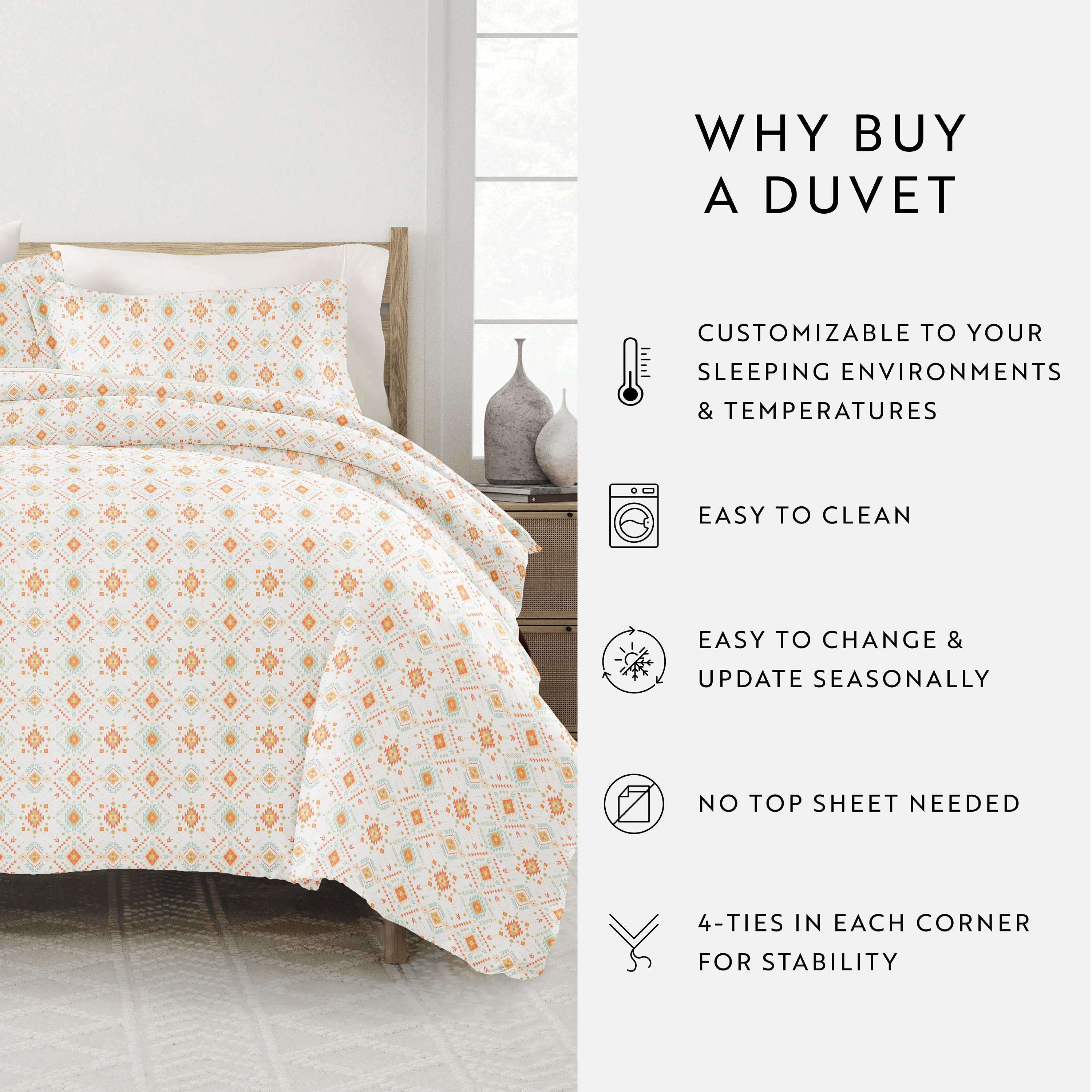 Aztec Dreams Patterned Duvet Cover Set
