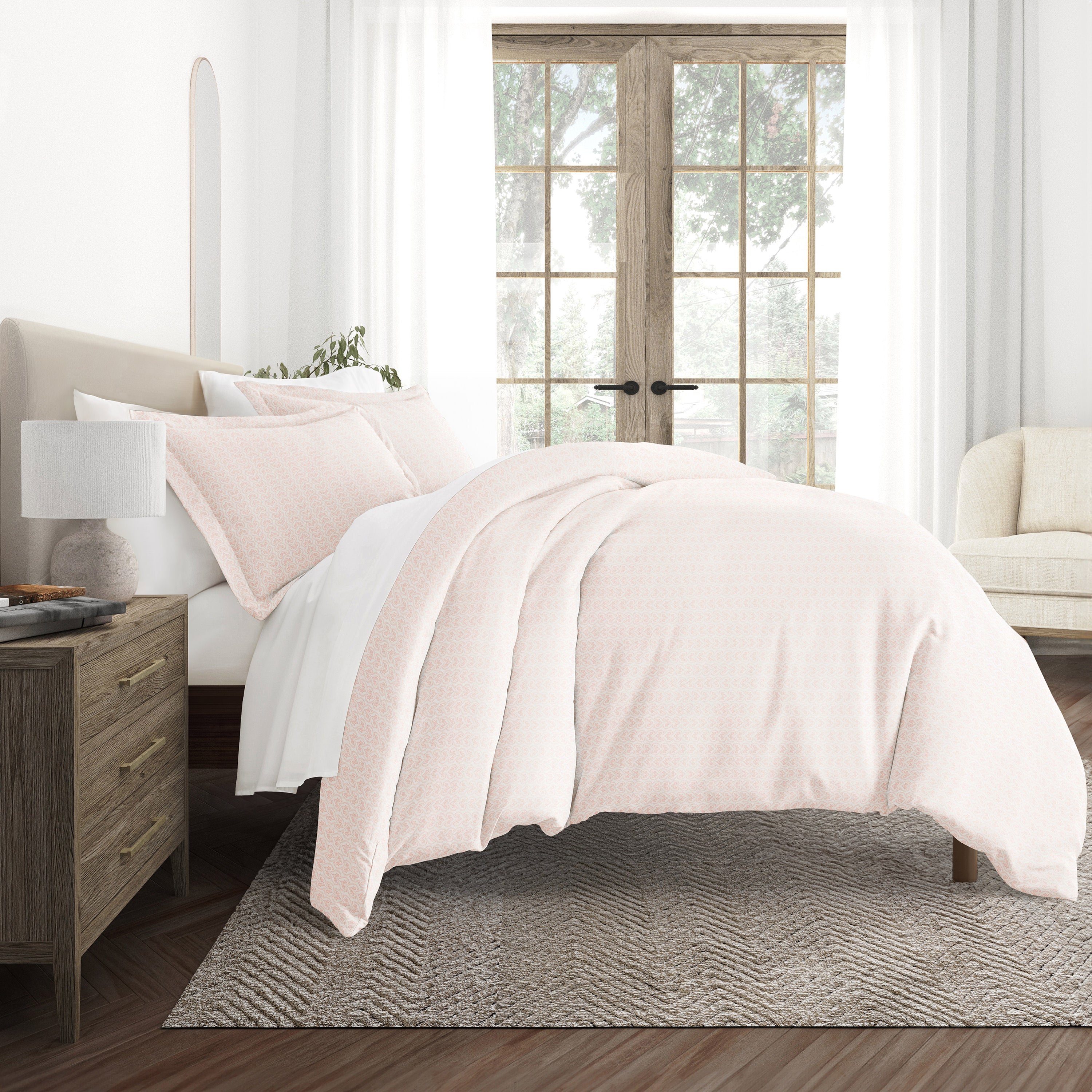 Classic in Pink Patterned Duvet Cover Set