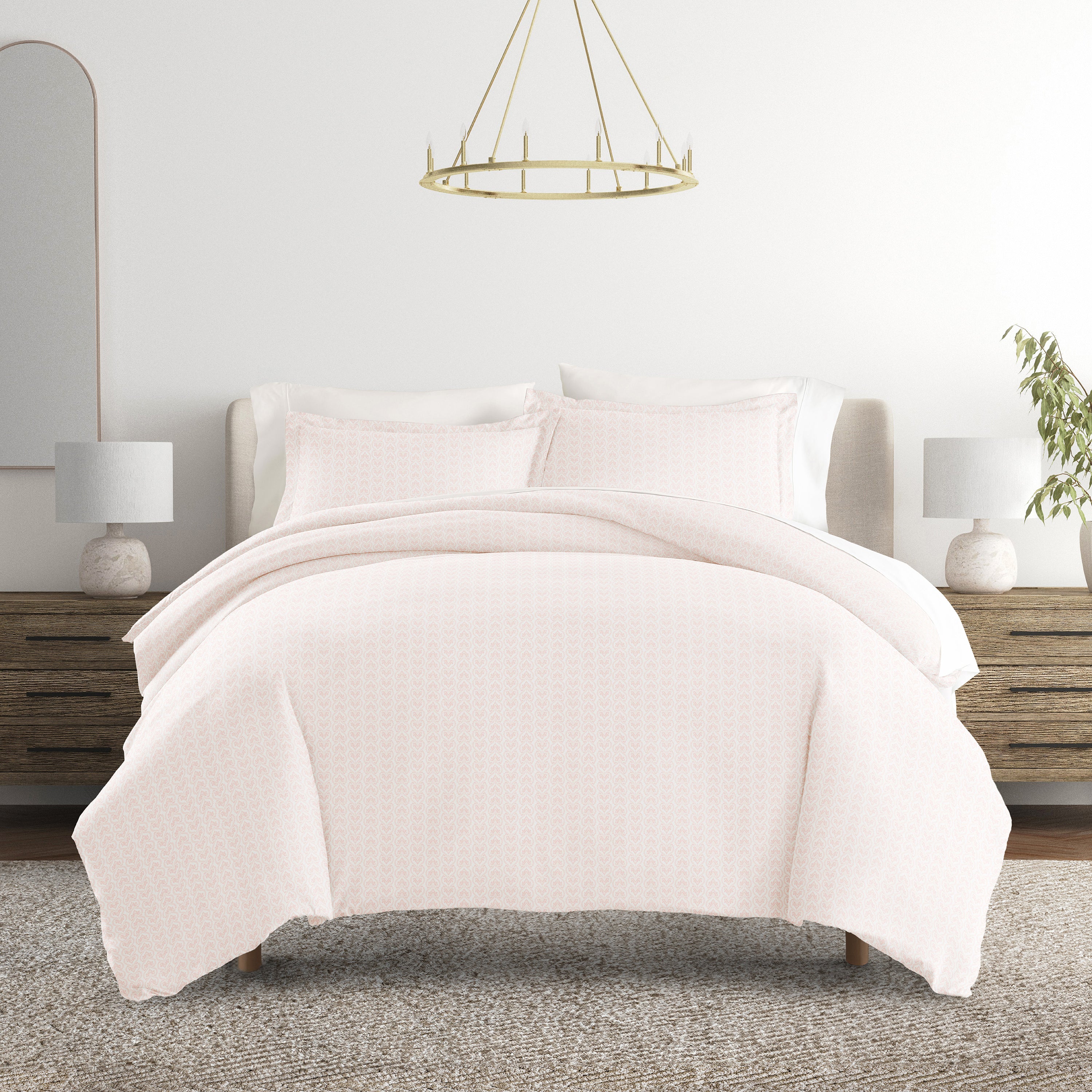 Classic in Pink Patterned Duvet Cover Set