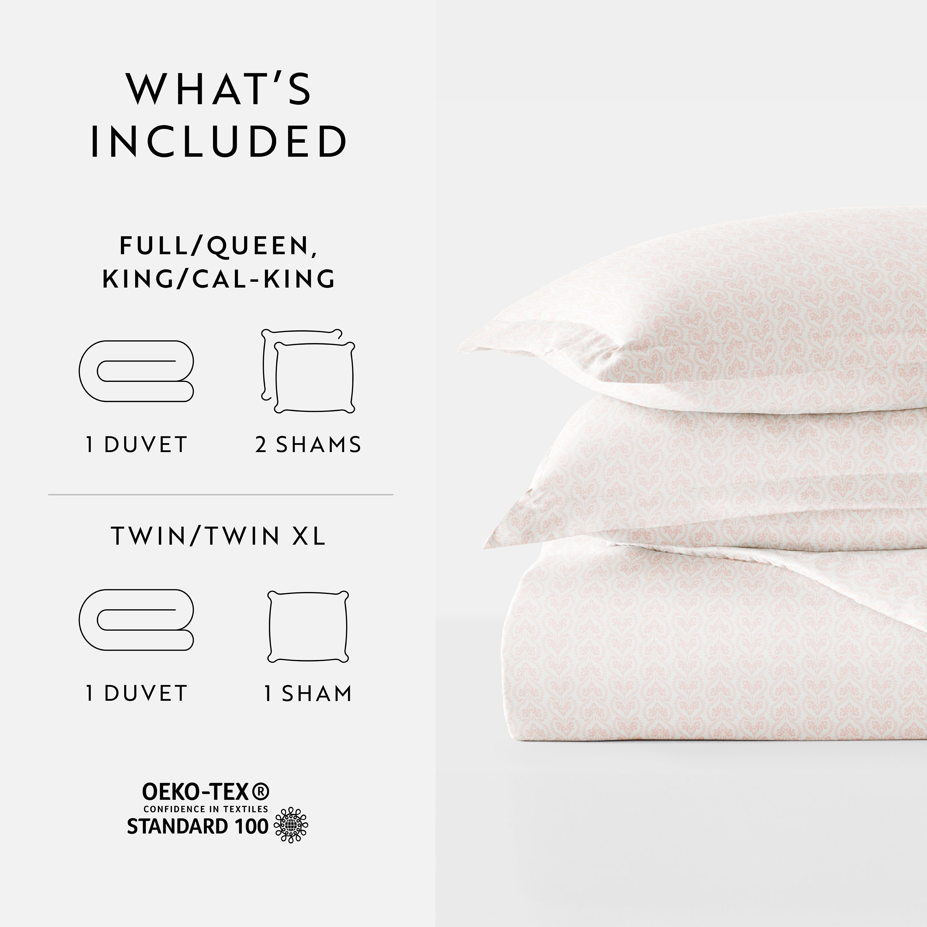 Classic in Pink Patterned Duvet Cover Set