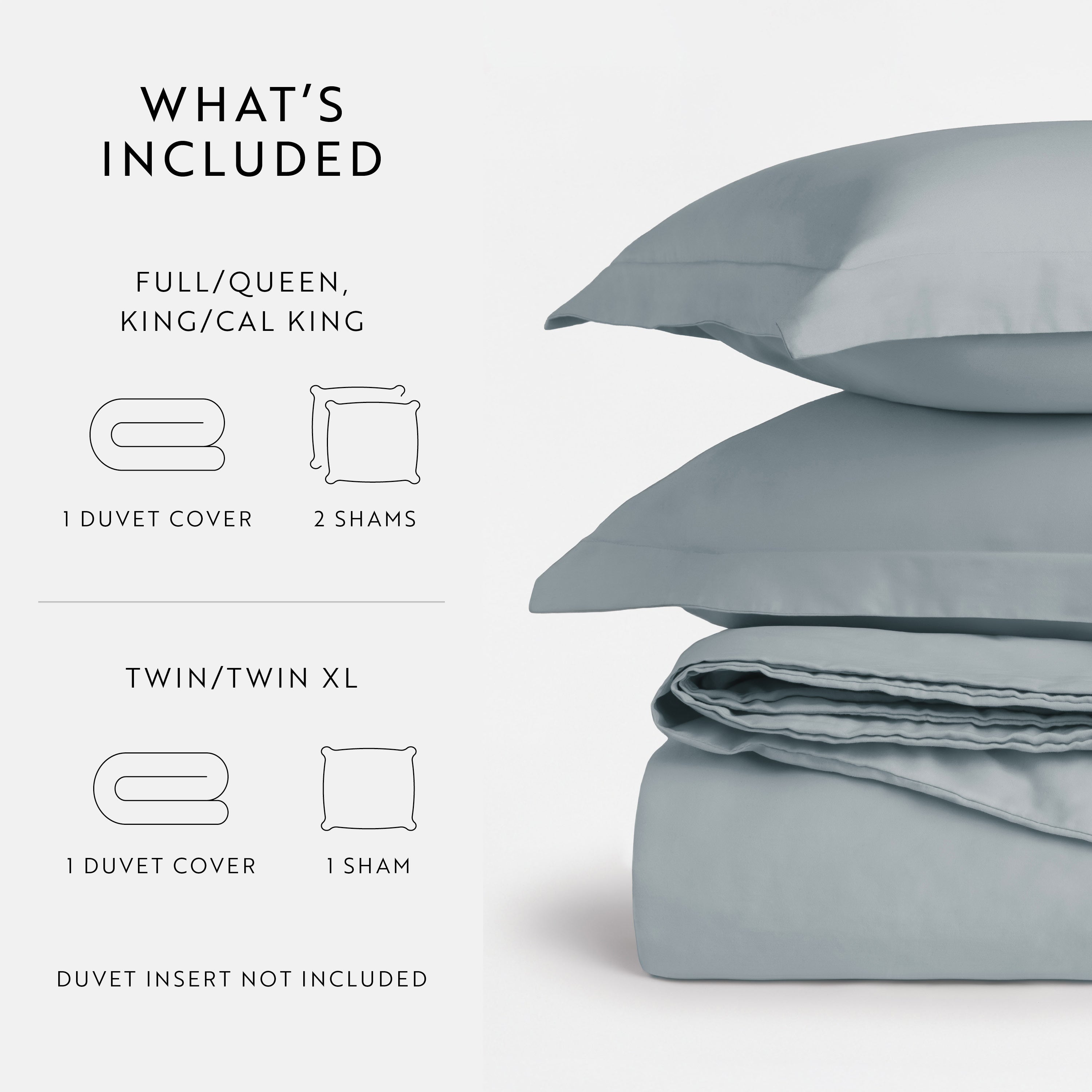 100% Long Staple Cotton Duvet Cover Set