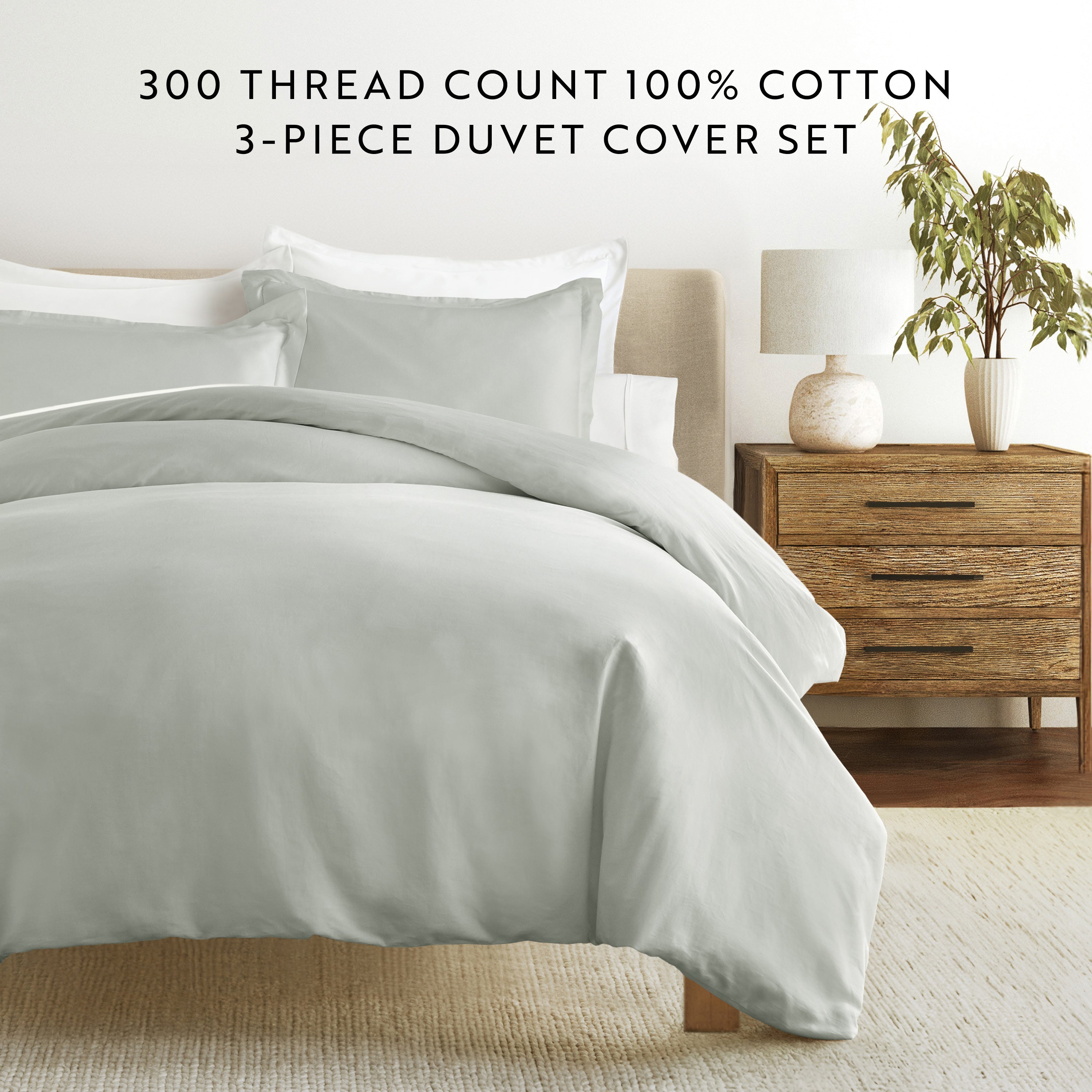 100% Long Staple Cotton Duvet Cover Set