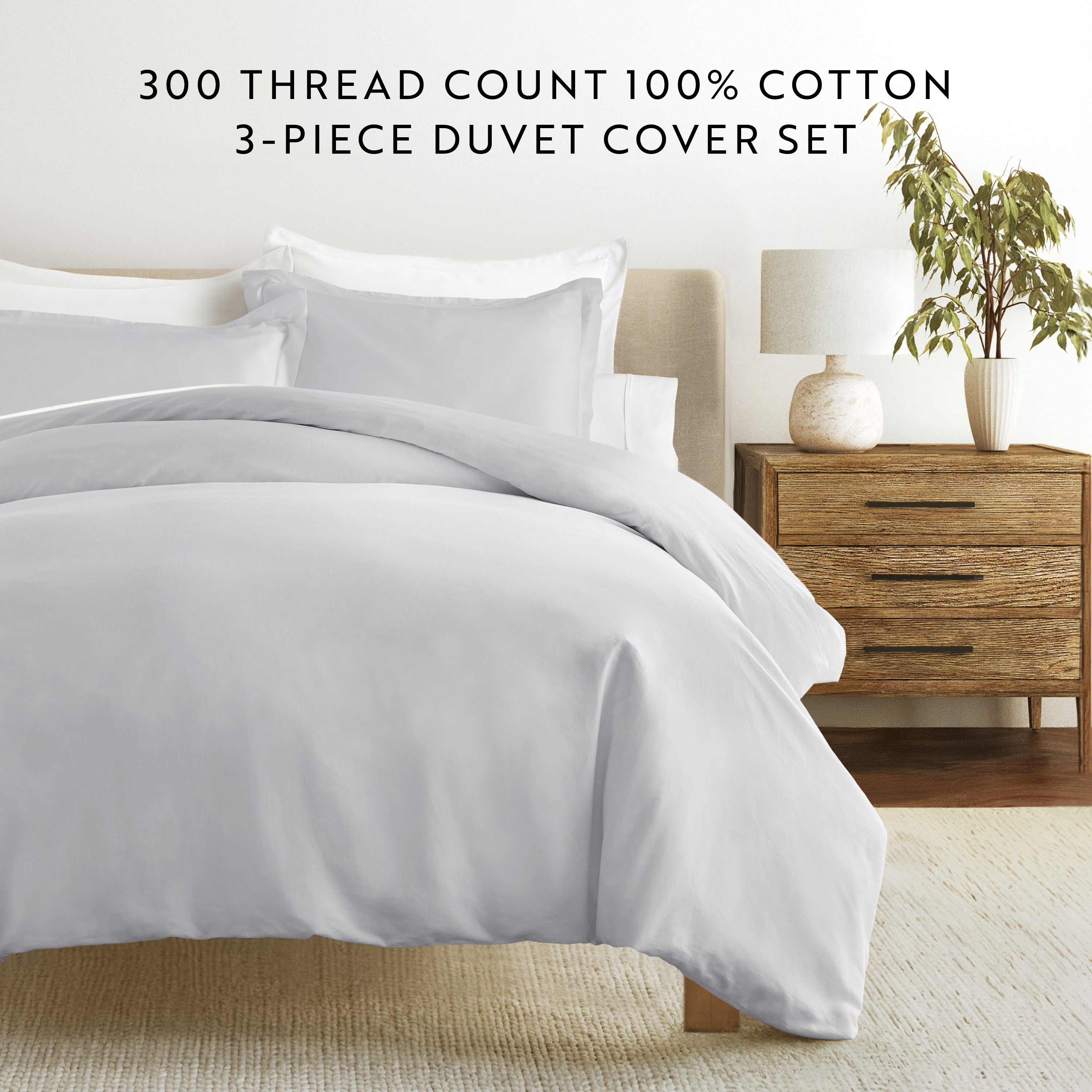 100% Long Staple Cotton Duvet Cover Set