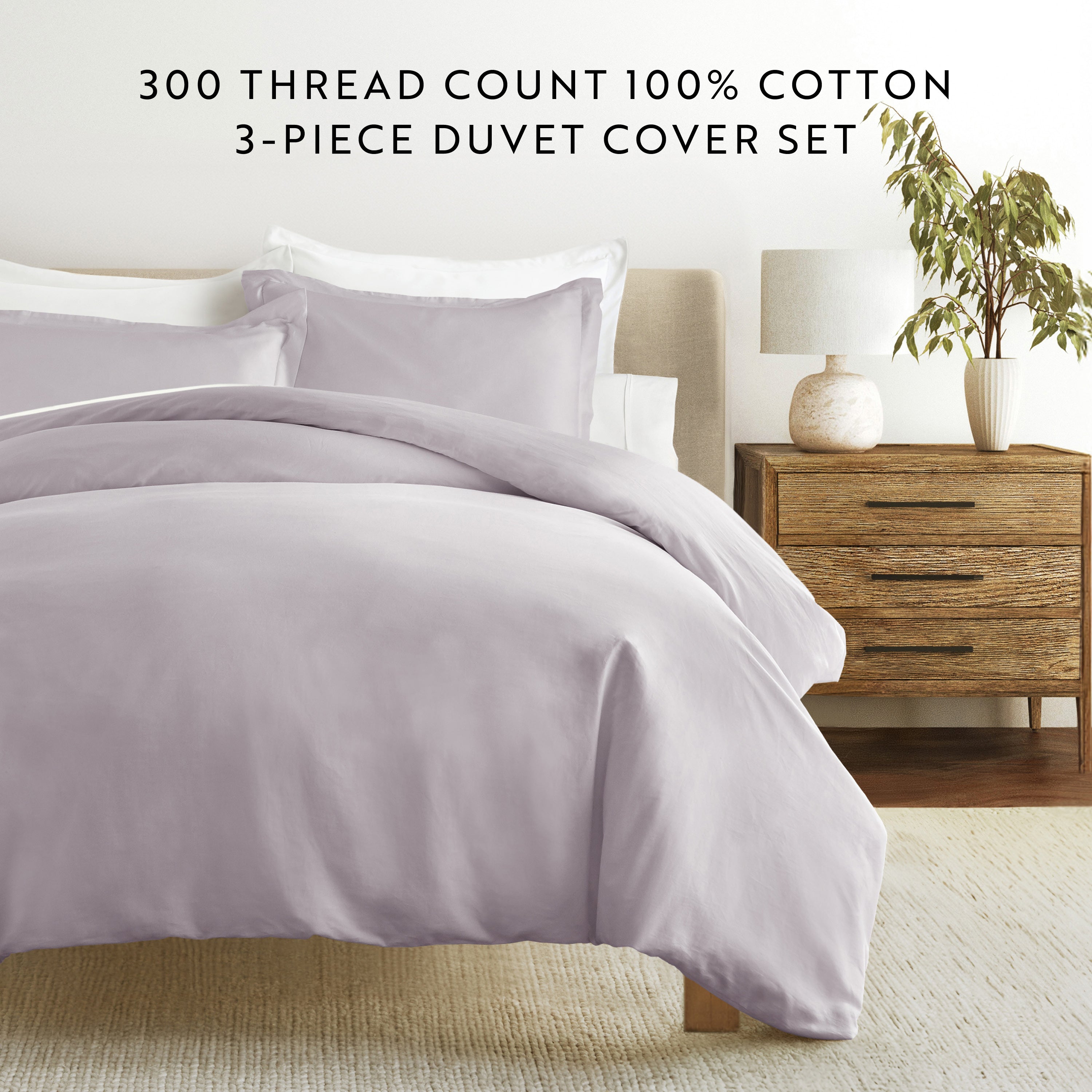 100% Long Staple Cotton Duvet Cover Set