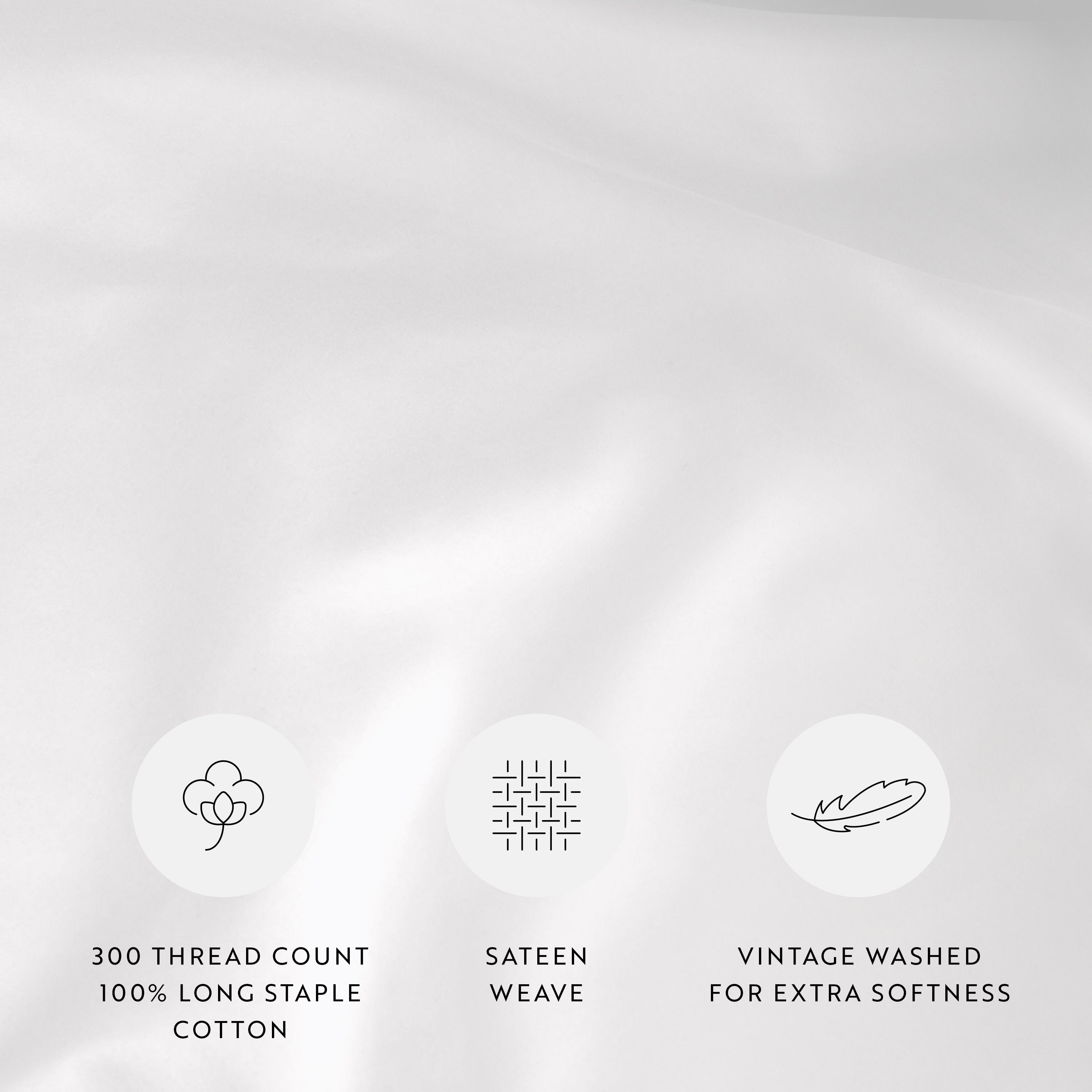 100% Long Staple Cotton Duvet Cover Set